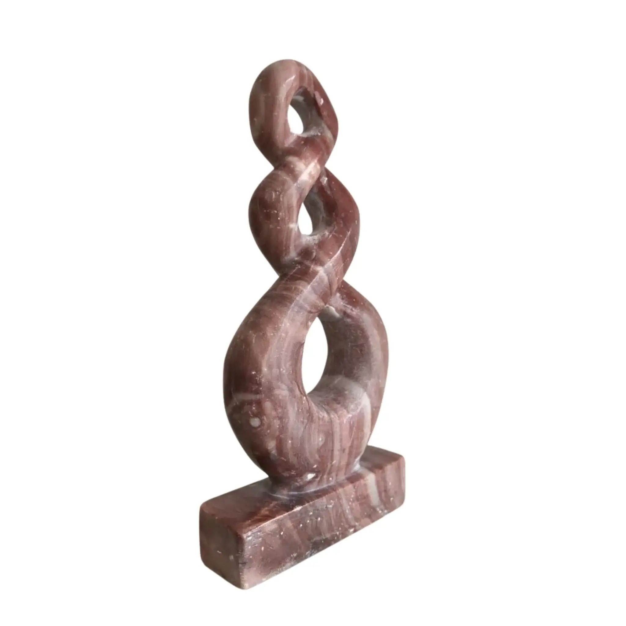 Infinity Marble Sculpture – Modern Hand-Carved Stone Art for Luxury Interiors - Image 3
