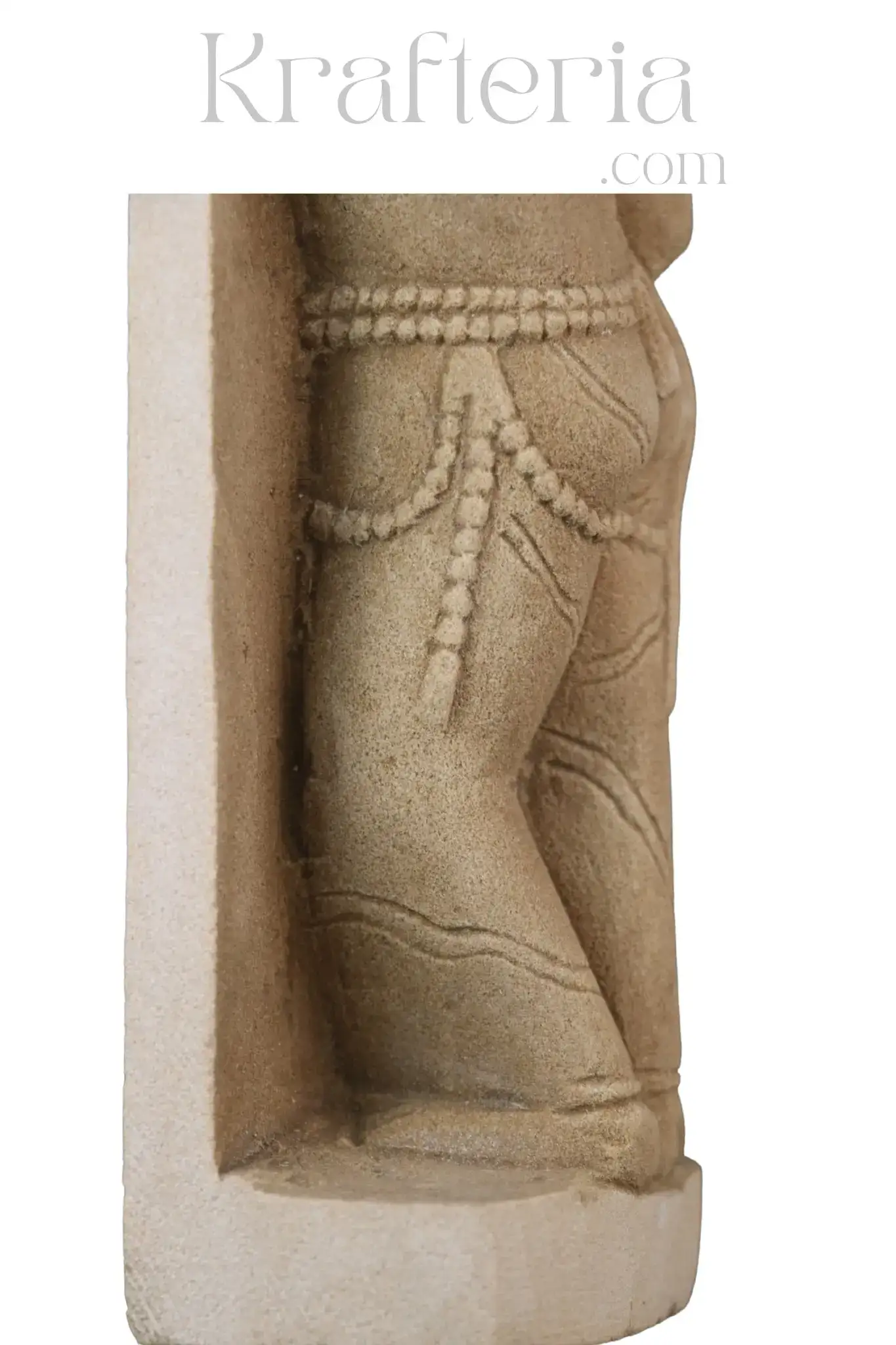Ancient Stone Carving - A Figure Adorned Sculpture - Image 5