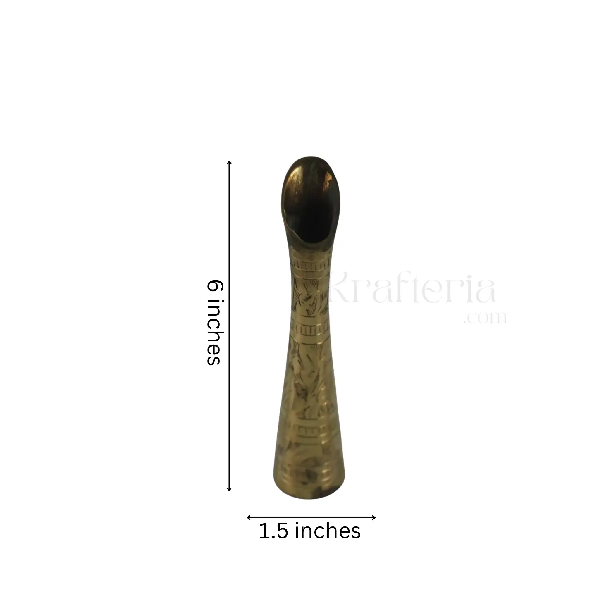 Antique-Finish Brass Flower Vase – Inspired by Indian Heritage - Image 8