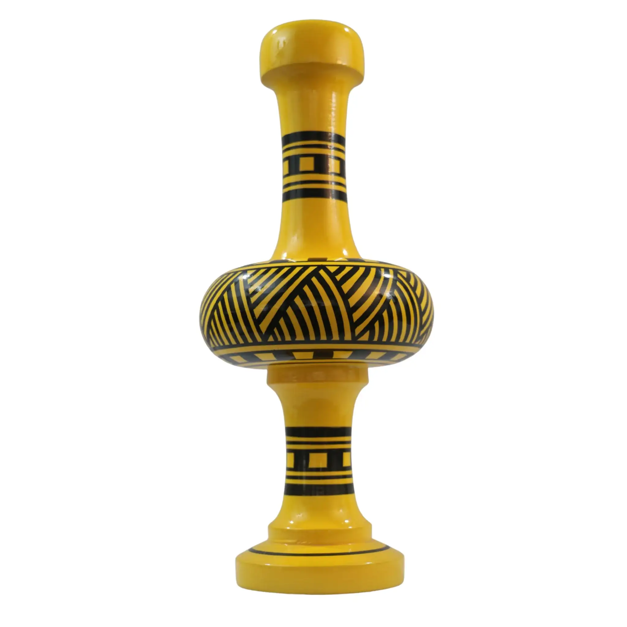 Artistic Hand Painted Flower Vase – Handmade Decorative Piece - Image 3
