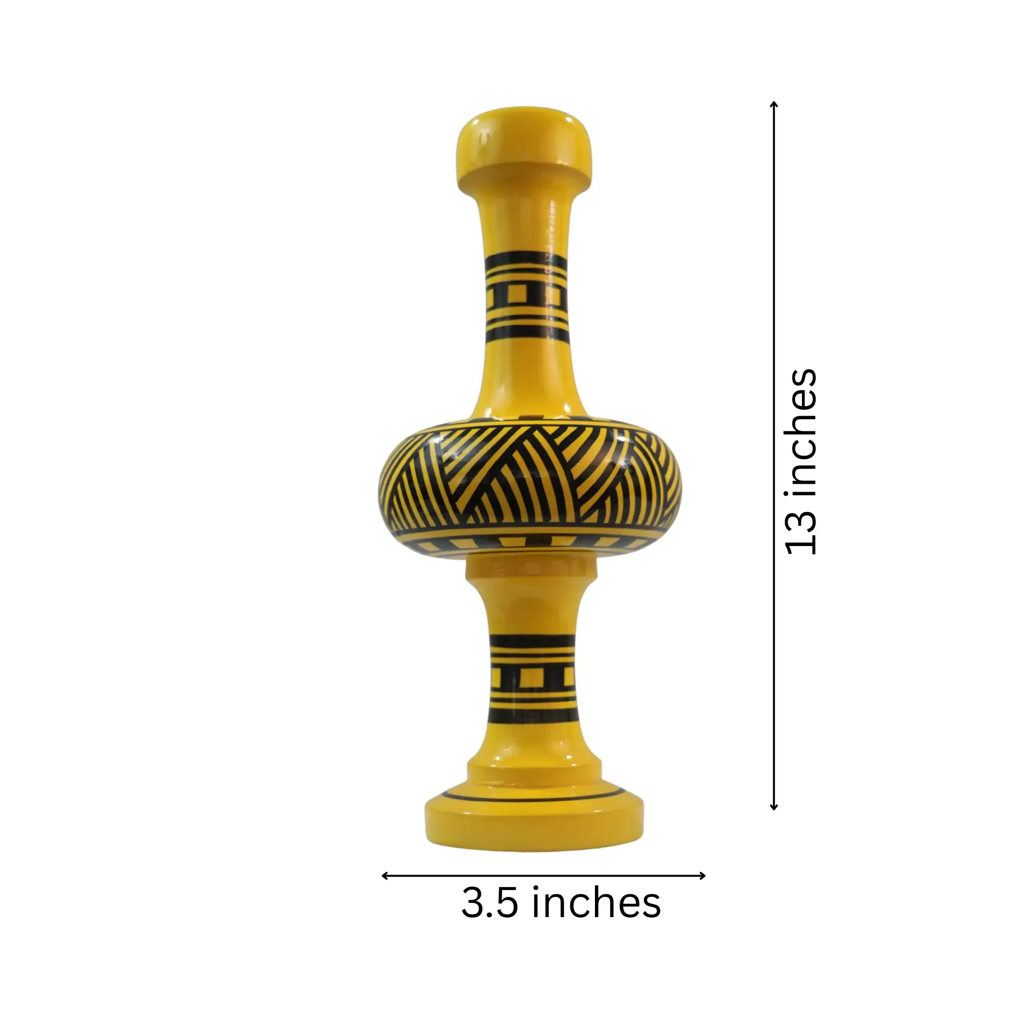 Artistic Hand Painted Flower Vase – Handmade Decorative Piece - Image 4