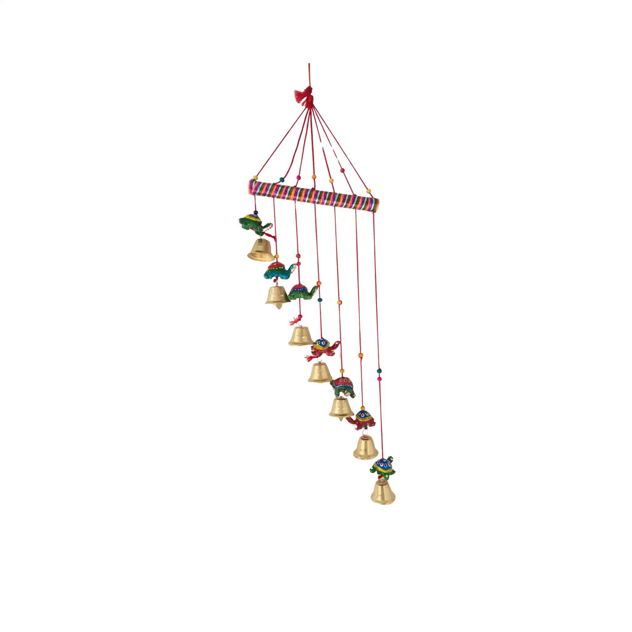 Auspicious Indian Folk Art Turtle Wall Hanging - Image 2