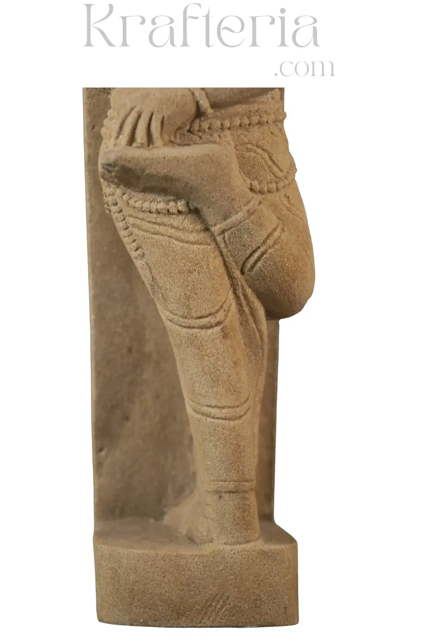 Backward Glance - A Moment Captured in Sand Stone Sculpture - Image 9