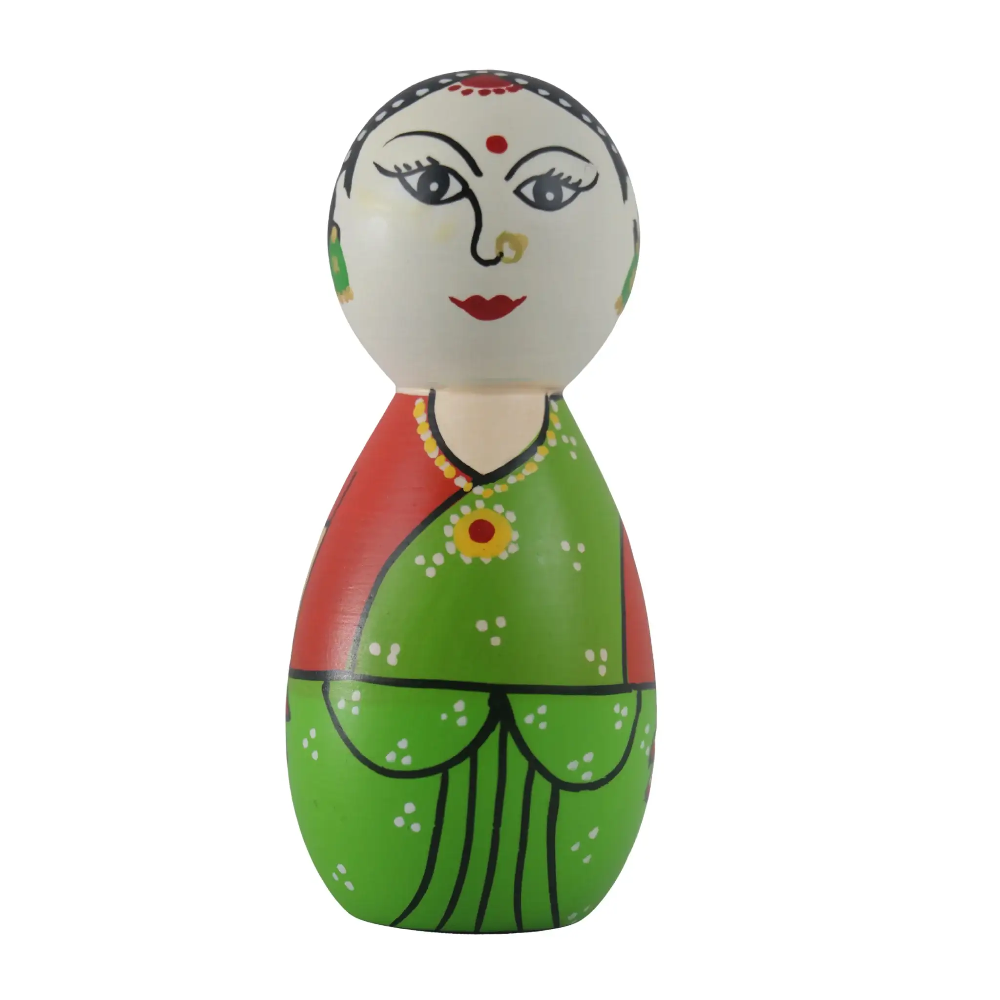Beautiful Women Peg Dolls – Handcrafted with Non-Toxic Colors - Image 4
