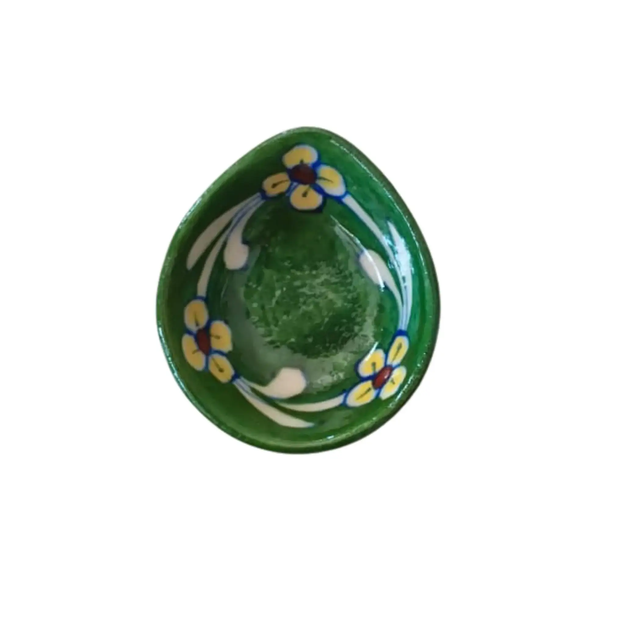Hand-Painted Traditional Blue Pottery Diya | Oil Lamp For Pooja Room - Image 17