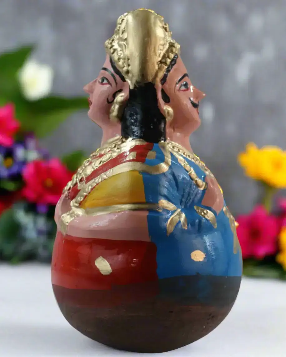 Bobblehead Dolls for Golu – Classic South Indian Thalaiyatti Bommai - Image 5