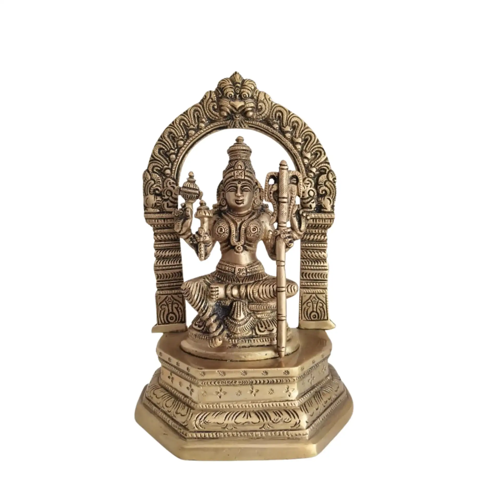 Divine Brass Annapoorna Devi Idol - Goddess of Food & Nourishment - Image 4