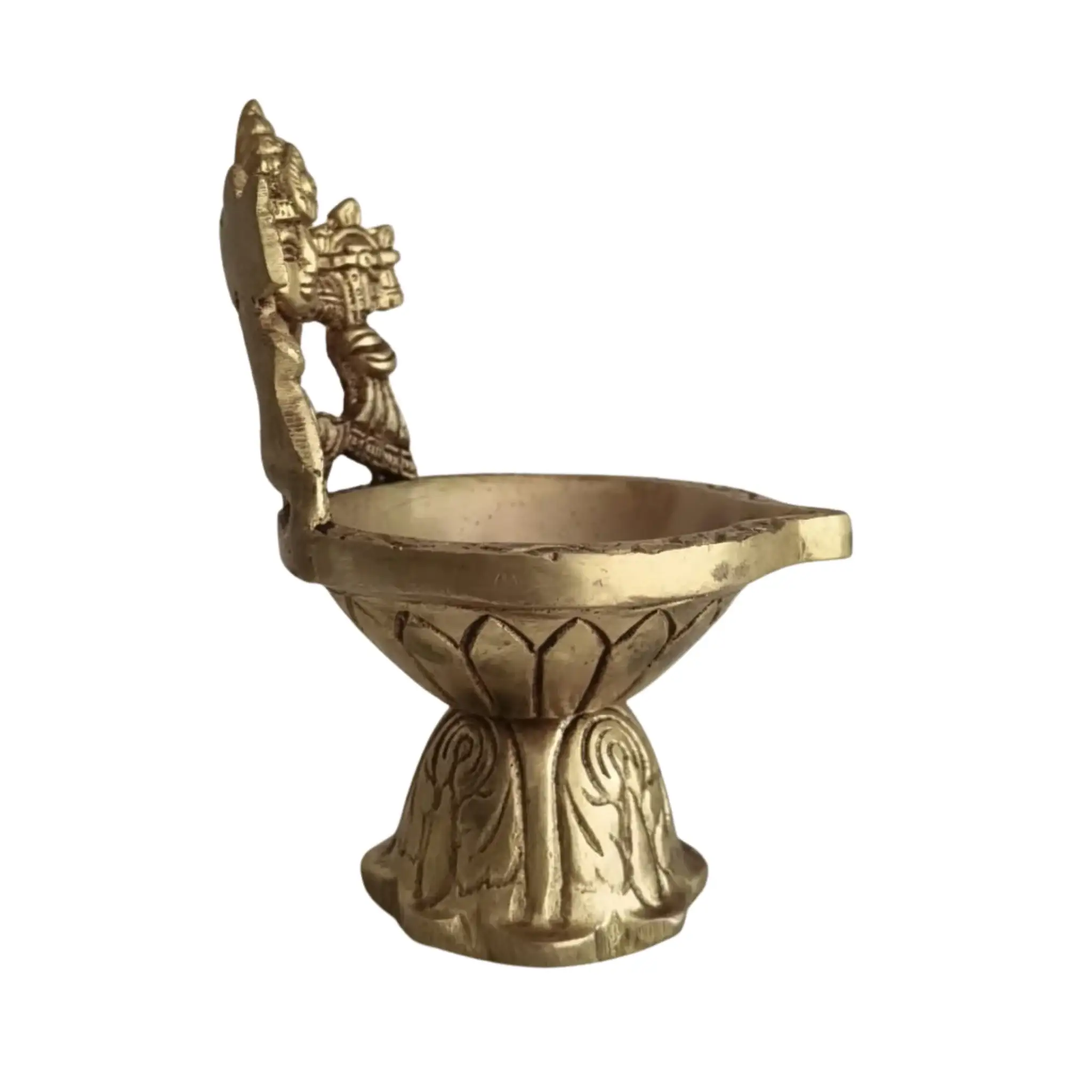 Brass Balaji Oil Lamp for Pooja & Temple Decor - Image 3