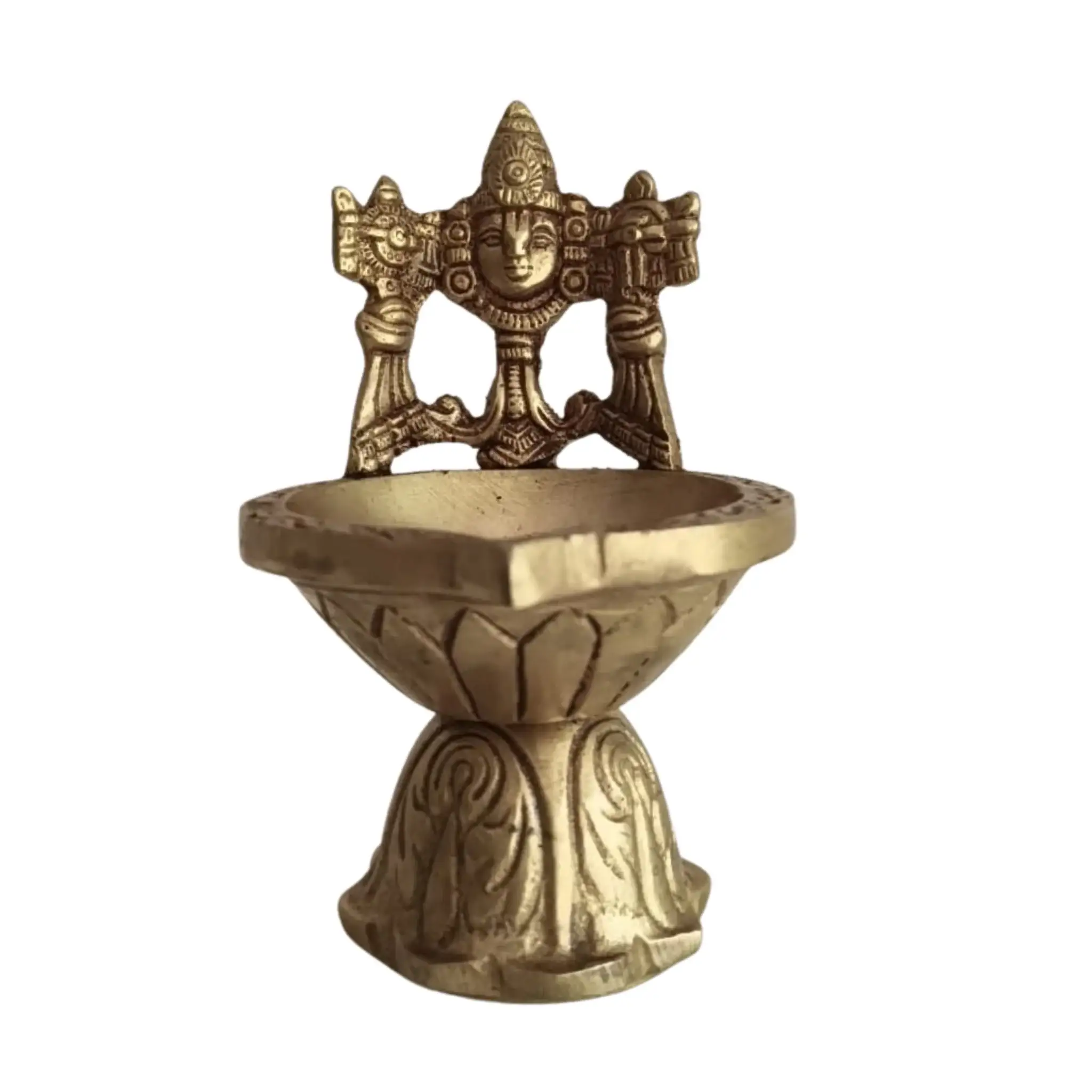 Brass Balaji Oil Lamp for Pooja & Temple Decor - Image 6