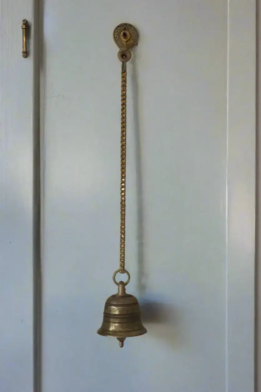 Elegant Brass Bell Hang for Home Decor & Spiritual Harmony