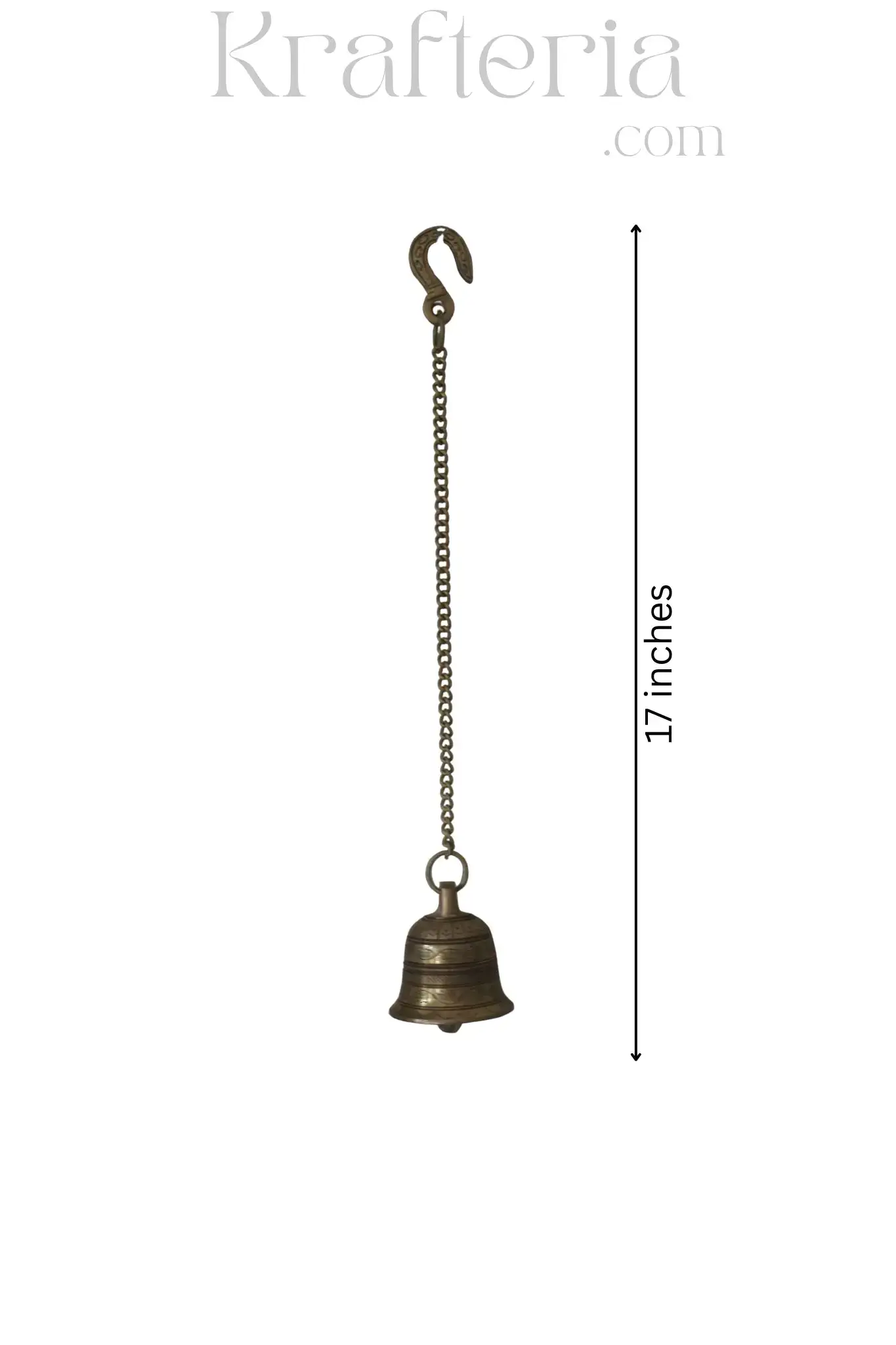 Elegant Brass Bell Hang for Home Decor & Spiritual Harmony - Image 4