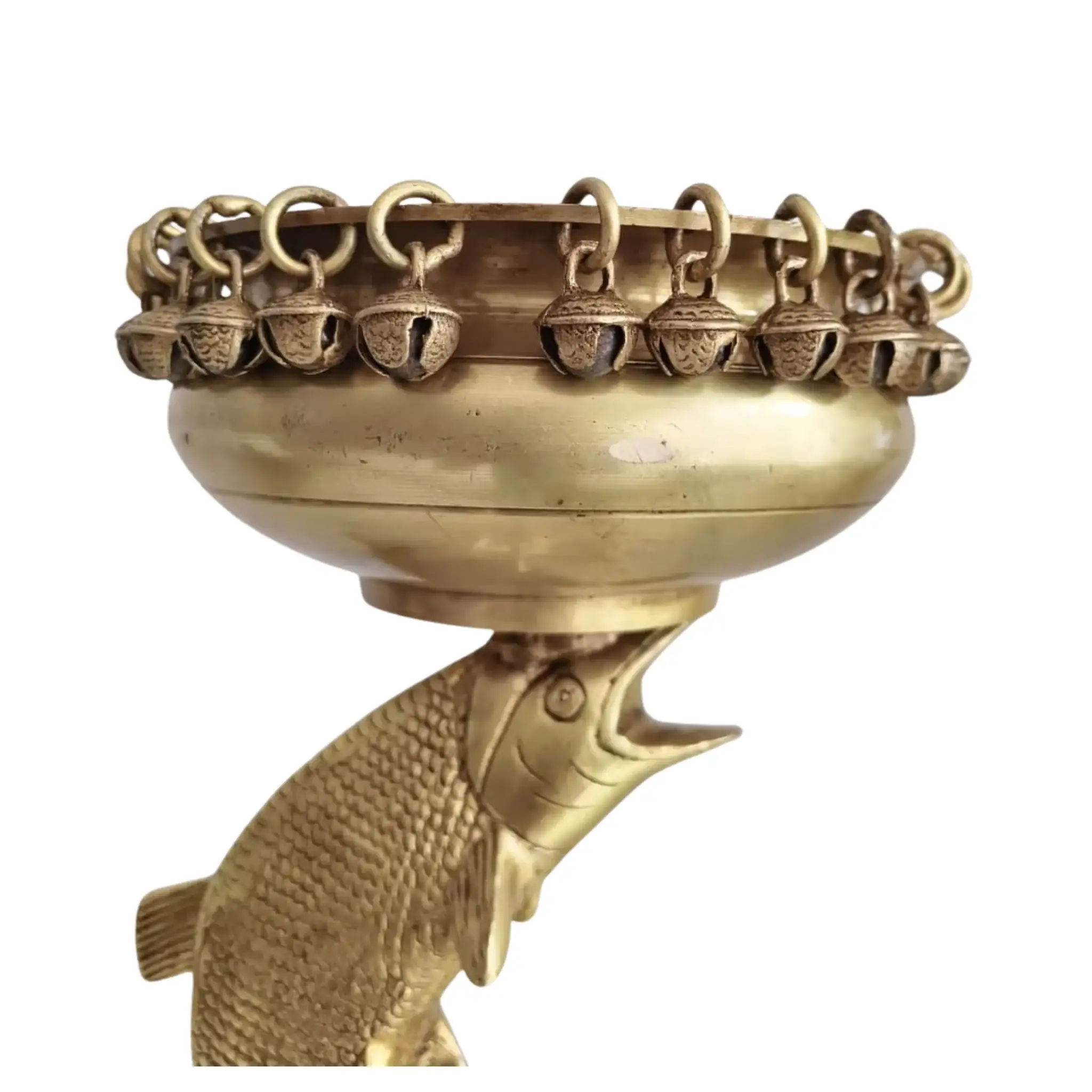 Decorative Brass Fish Urli for Floating Flowers & Candles - Image 4