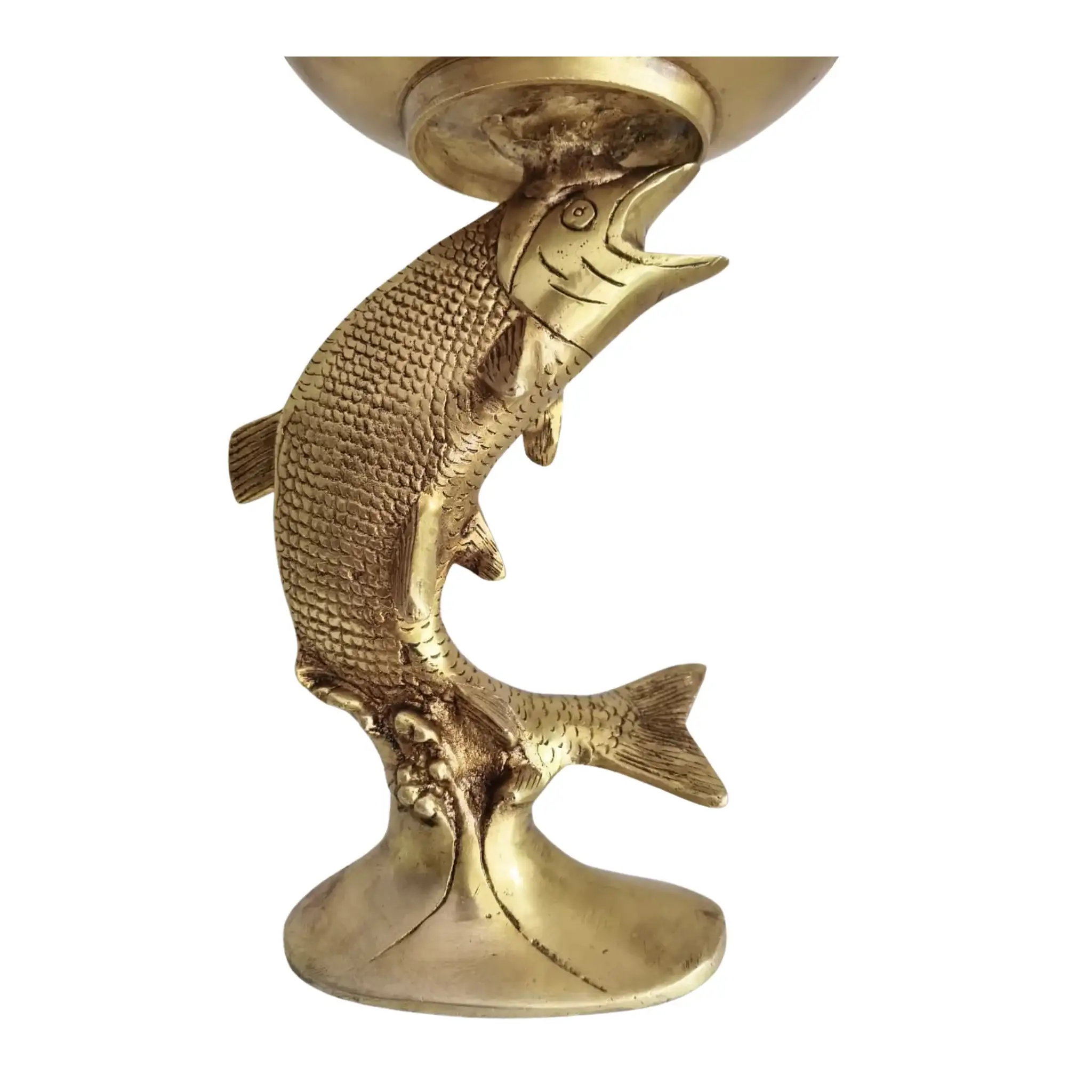 Decorative Brass Fish Urli for Floating Flowers & Candles - Image 7