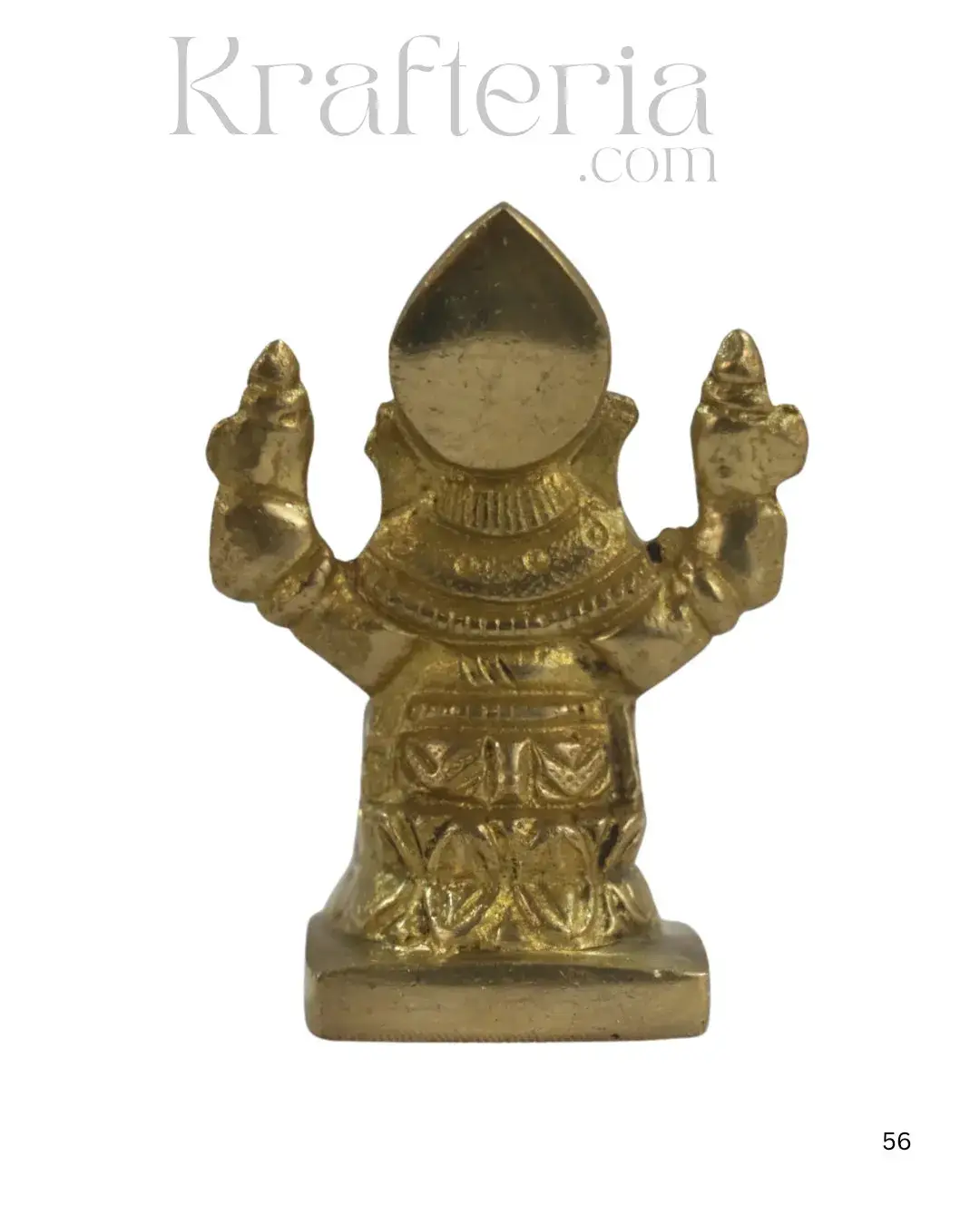 Divine Brass Ganesha Idol – Remover of Obstacles - Image 3