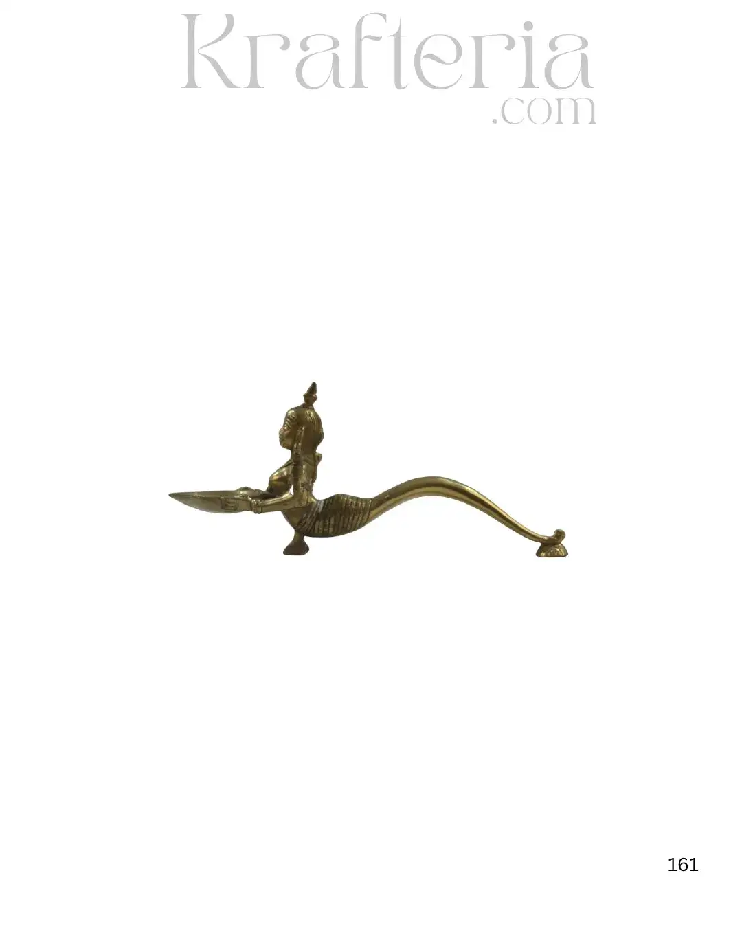 Brass Lady with Deepam for Pooja Décor - Image 4