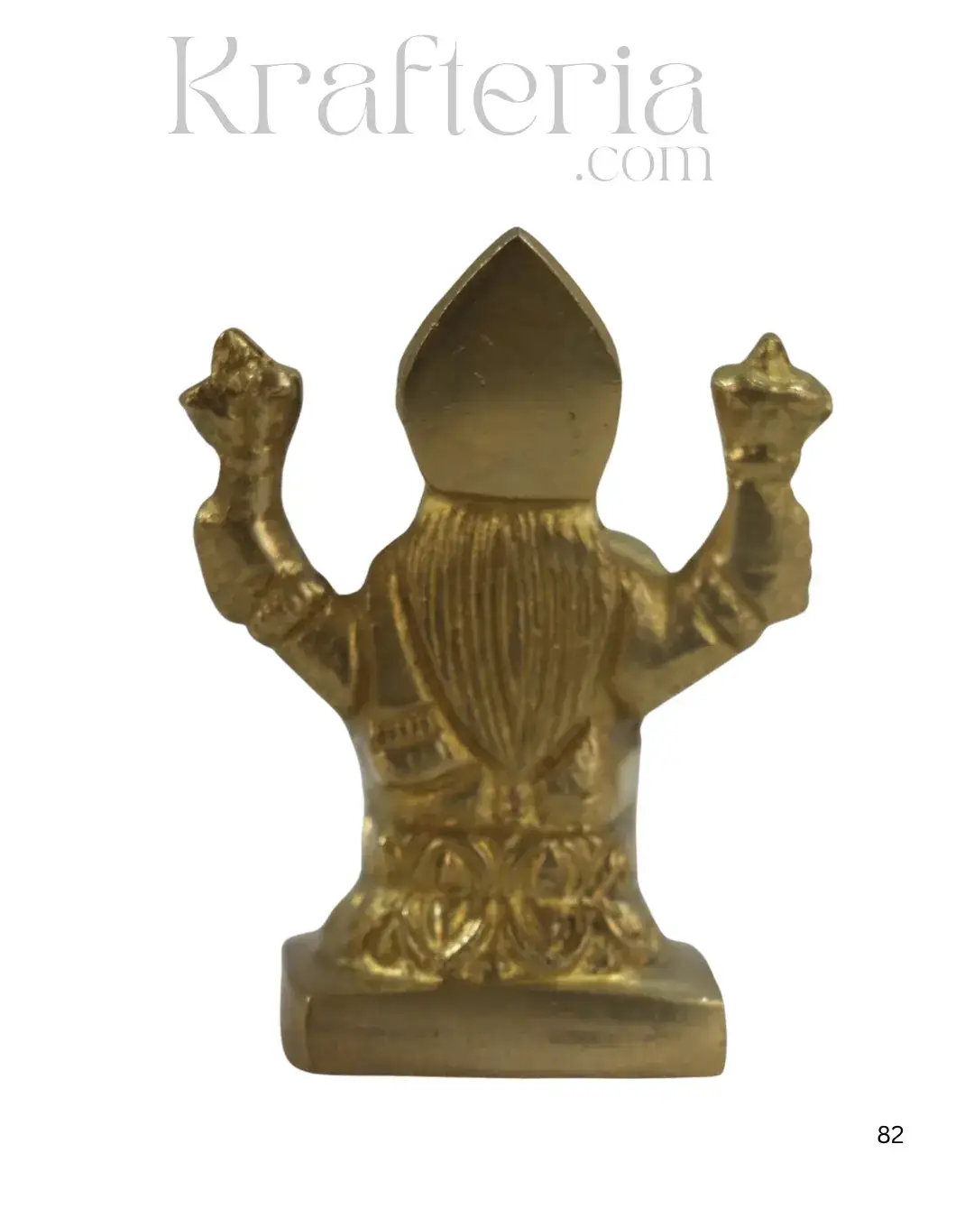 Divine Brass Laxmi Devi Idol – Goddess of Wealth and Prosperity - Image 4