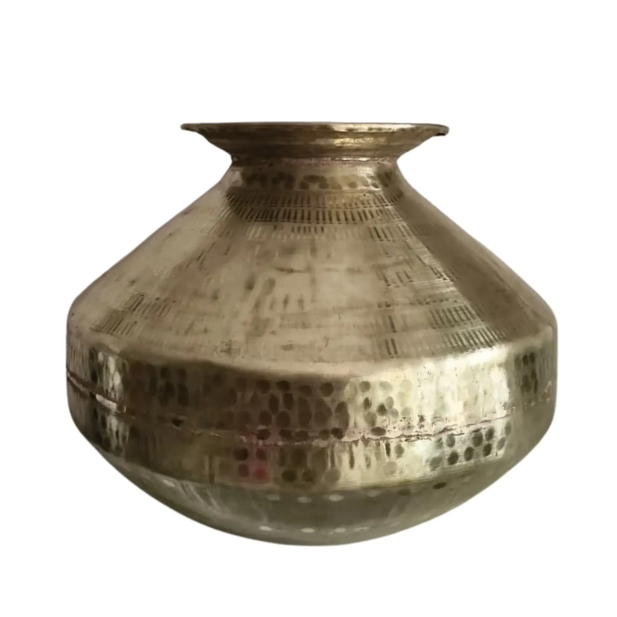 Brass Matka – Traditional Hammered Metal Decorative Vessel | Brass Pot | Binde - Image 3