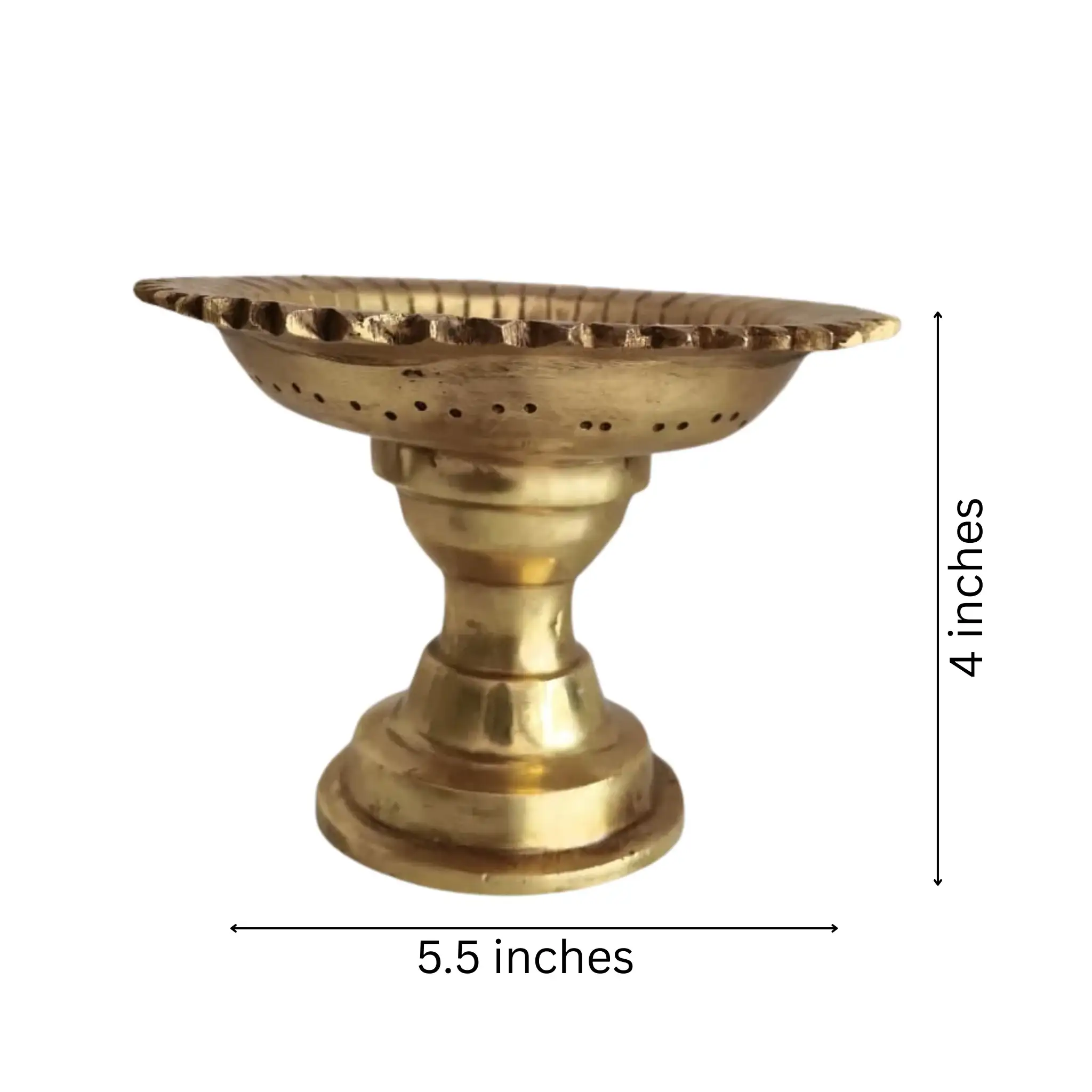 Brass Pooja Plate with Base – Multipurpose Plate - Image 10
