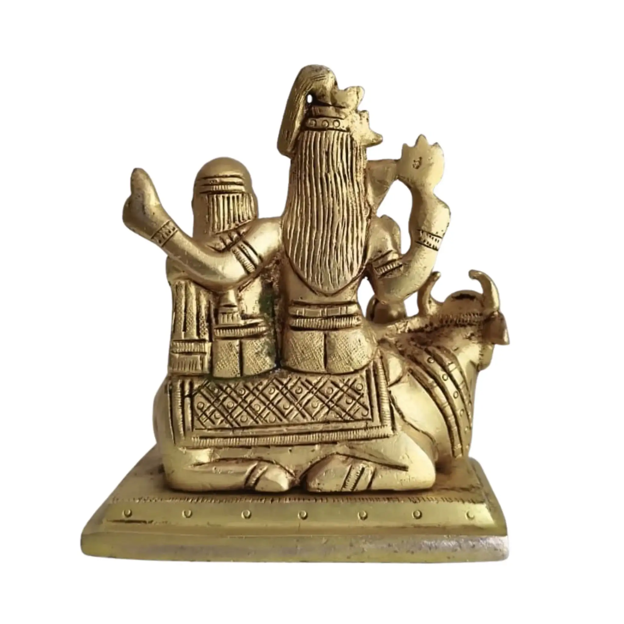 Brass Shiva Parivar Idol – Lord Shiva Family for Pooja & Home Temple Decor - Image 16