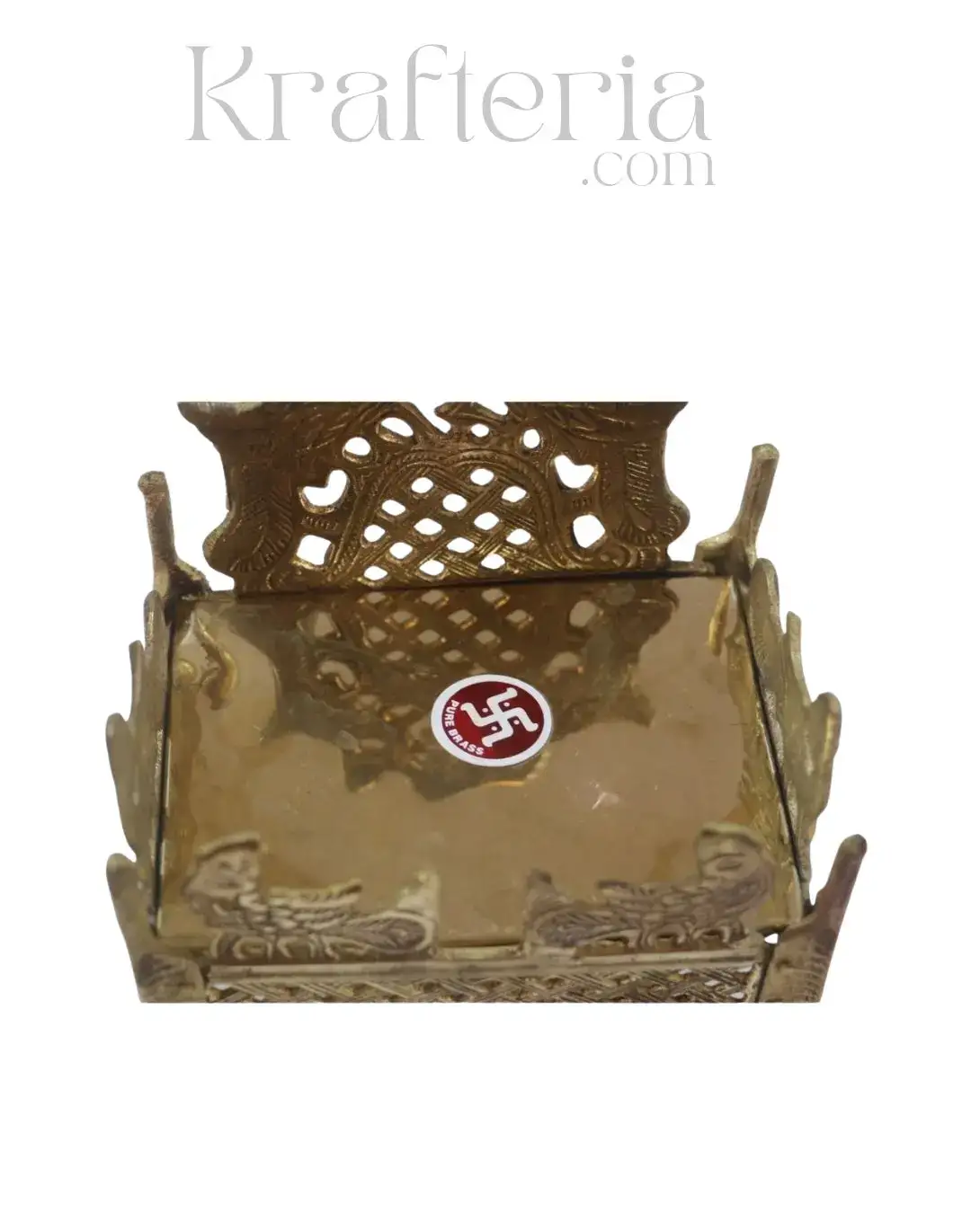 Brass Simhasana for Idols – Traditional Throne for Deities - Image 3