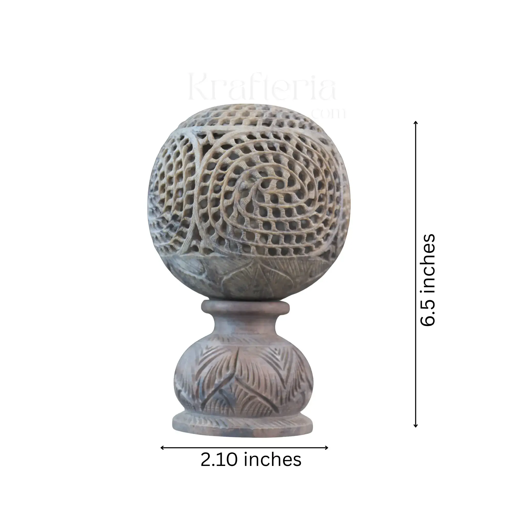 Ball or Globe  With Buddha Jali Art Work Varanasi - Image 3