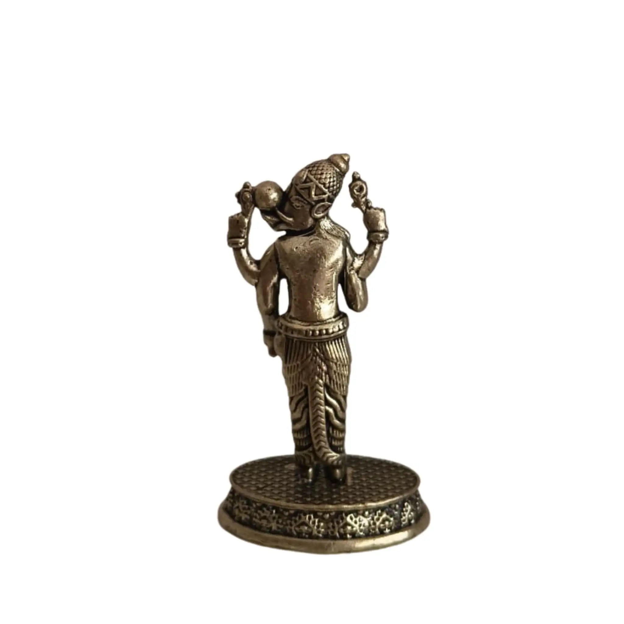 Brass Lord Varaha Avatar Idol: Vishnu's Boar Incarnation - Image 4