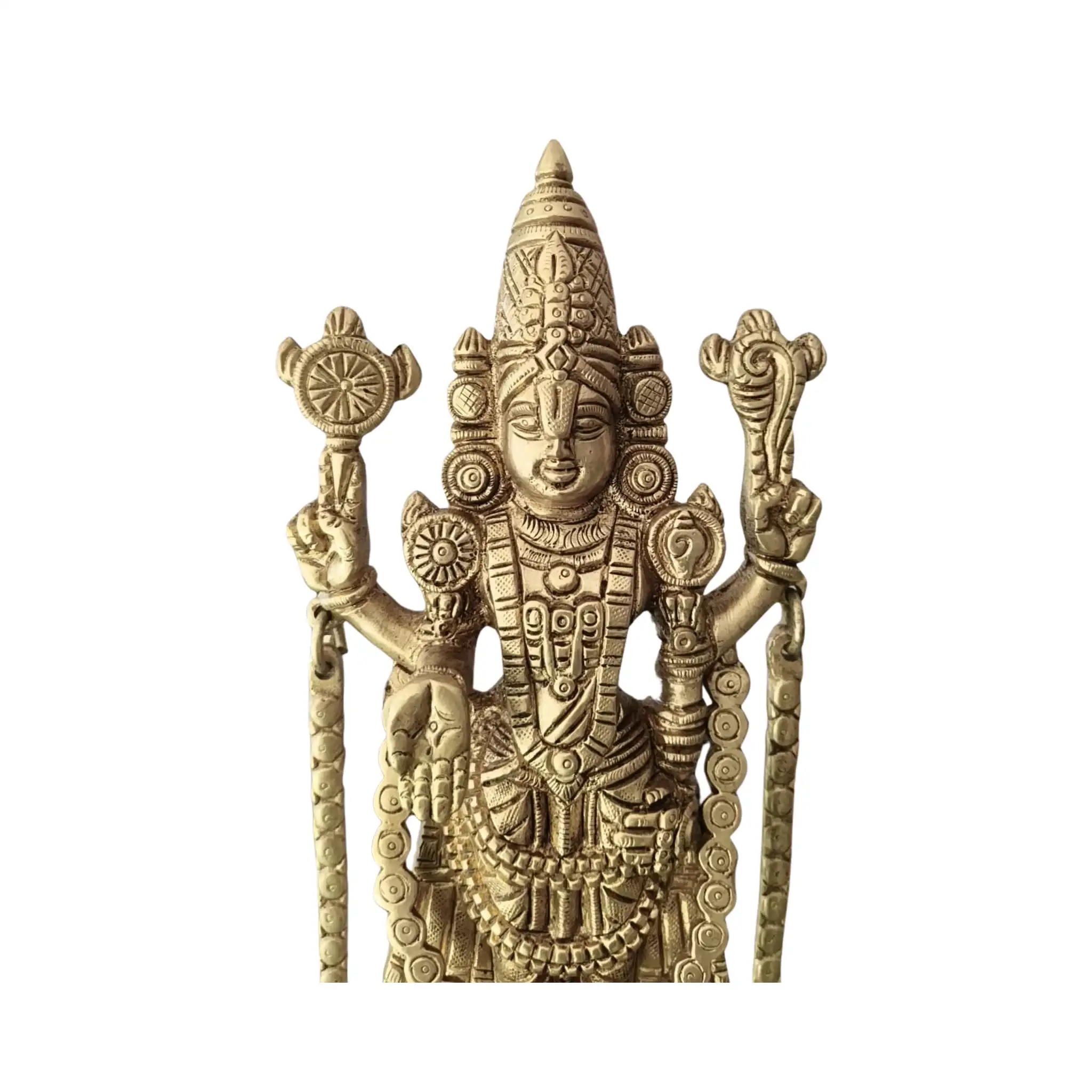 Brass Lord Venkateswara Idol (Balaji): Embodiment of Prosperity and Grace - Image 4