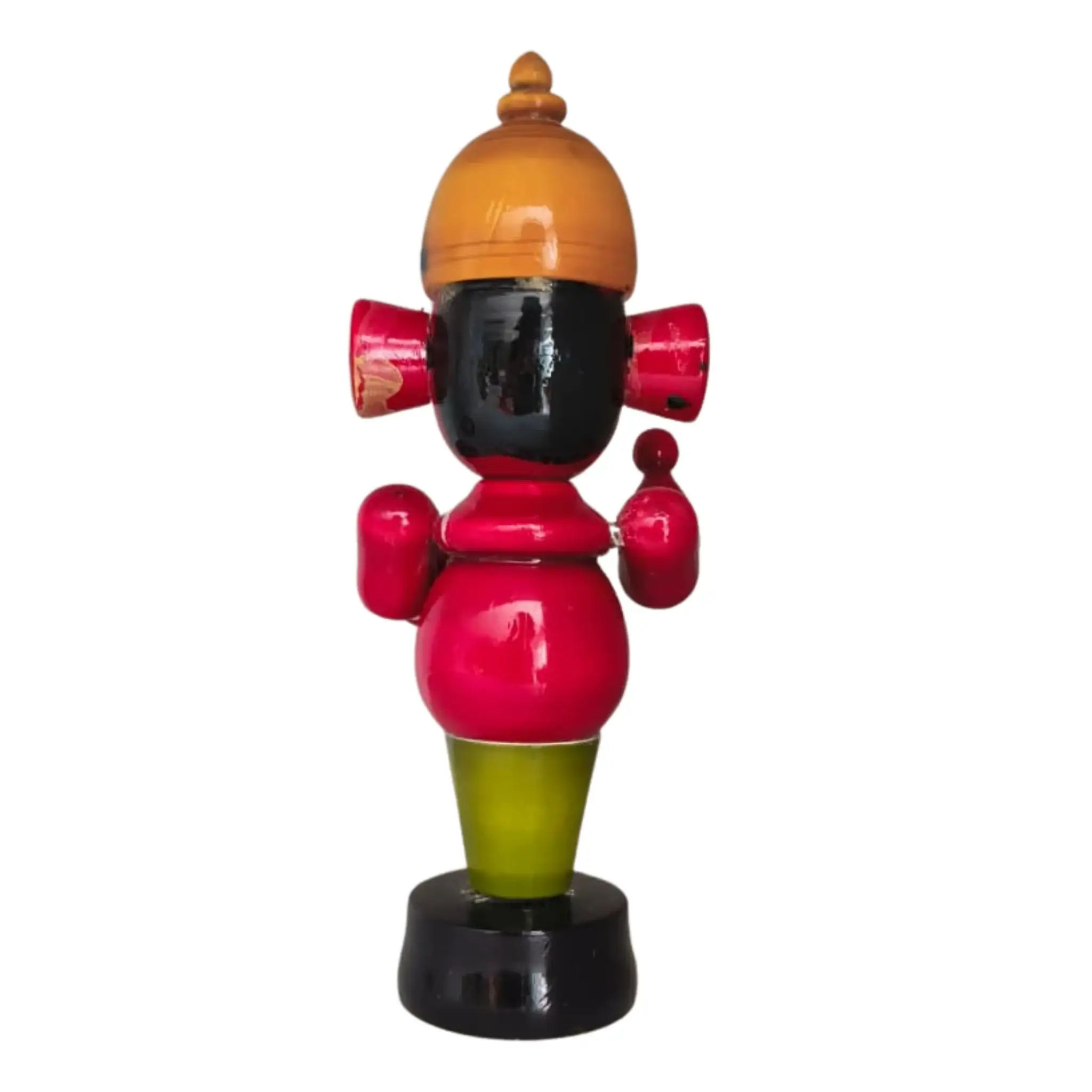 Handcrafted Ganesha Idol - Etikoppaka Art - Image 8