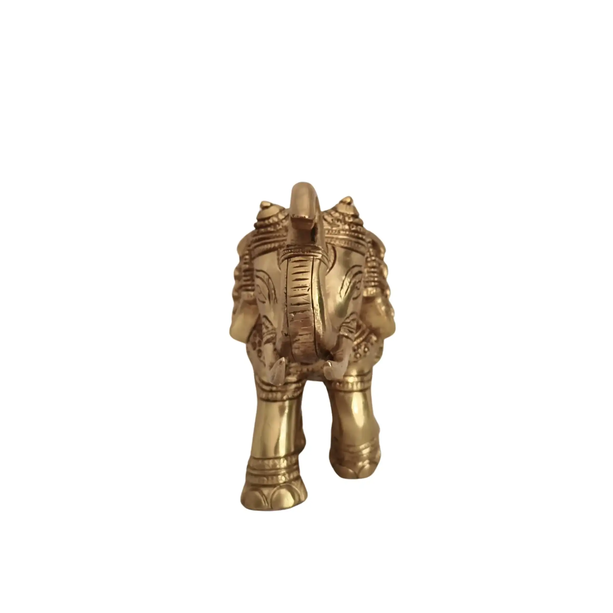 Hand-Carved Brass Elephant Statue: Symbol of Strength, Wisdom, and Good Fortune - Image 8