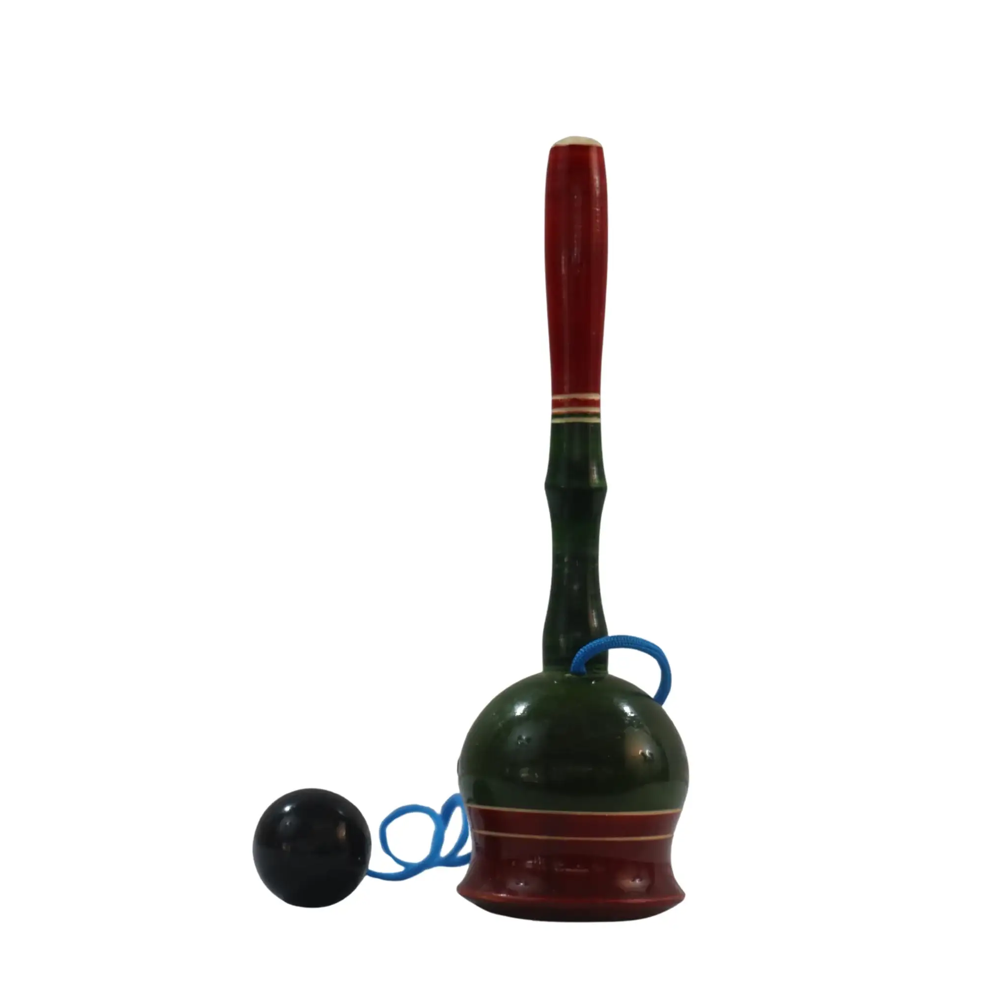 Handcrafted Channapatna Toy – Eye-Hand Alignment Ball Game for Kids - Image 5