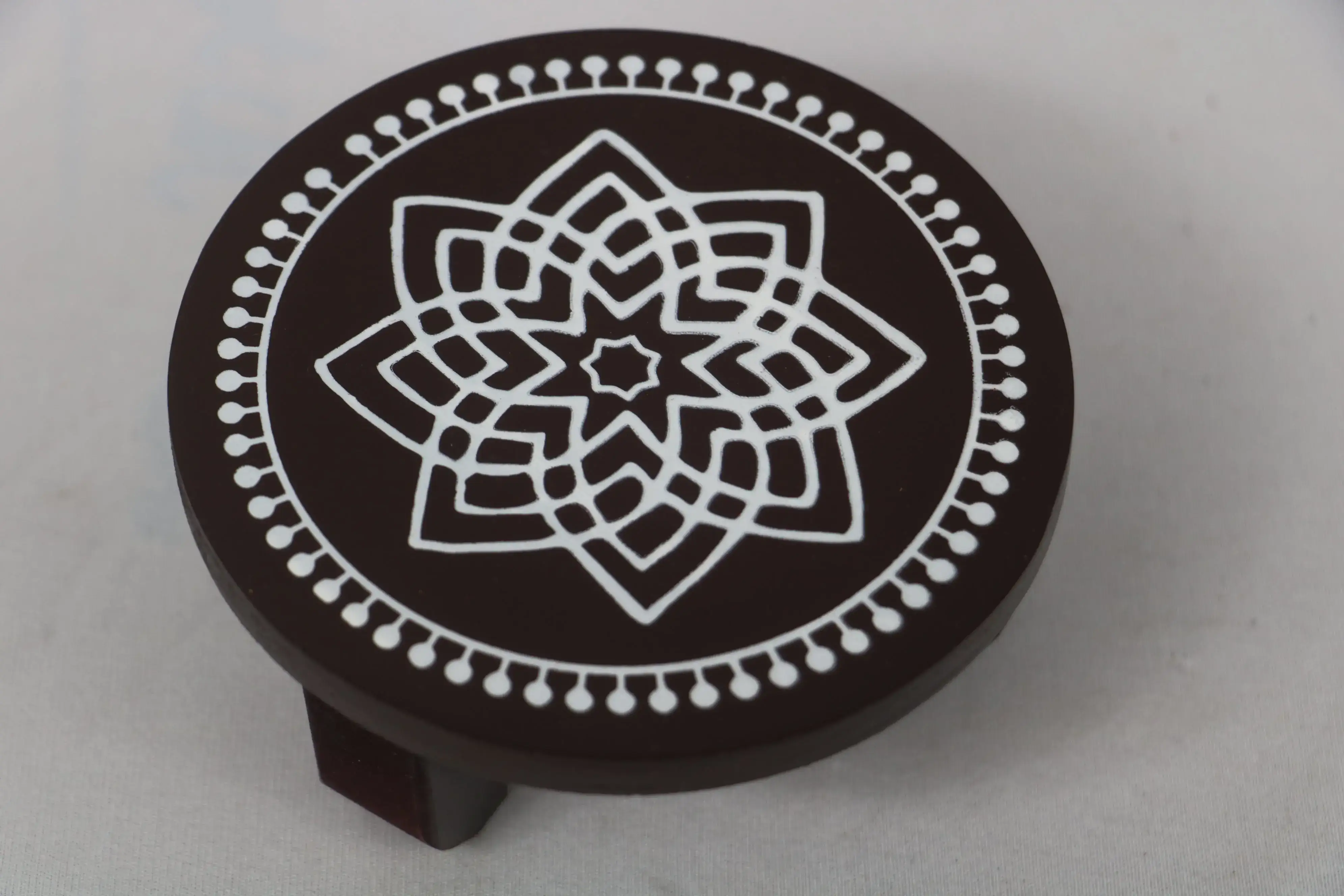 Channapatna Wooden Pooja Stand – Handcrafted & Hand-Painted Design - Image 3