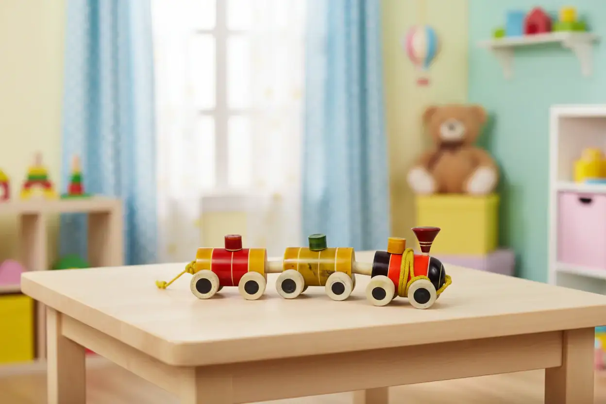 Channapatna Wooden Toy Train – Classic Handmade Kids’ Toy