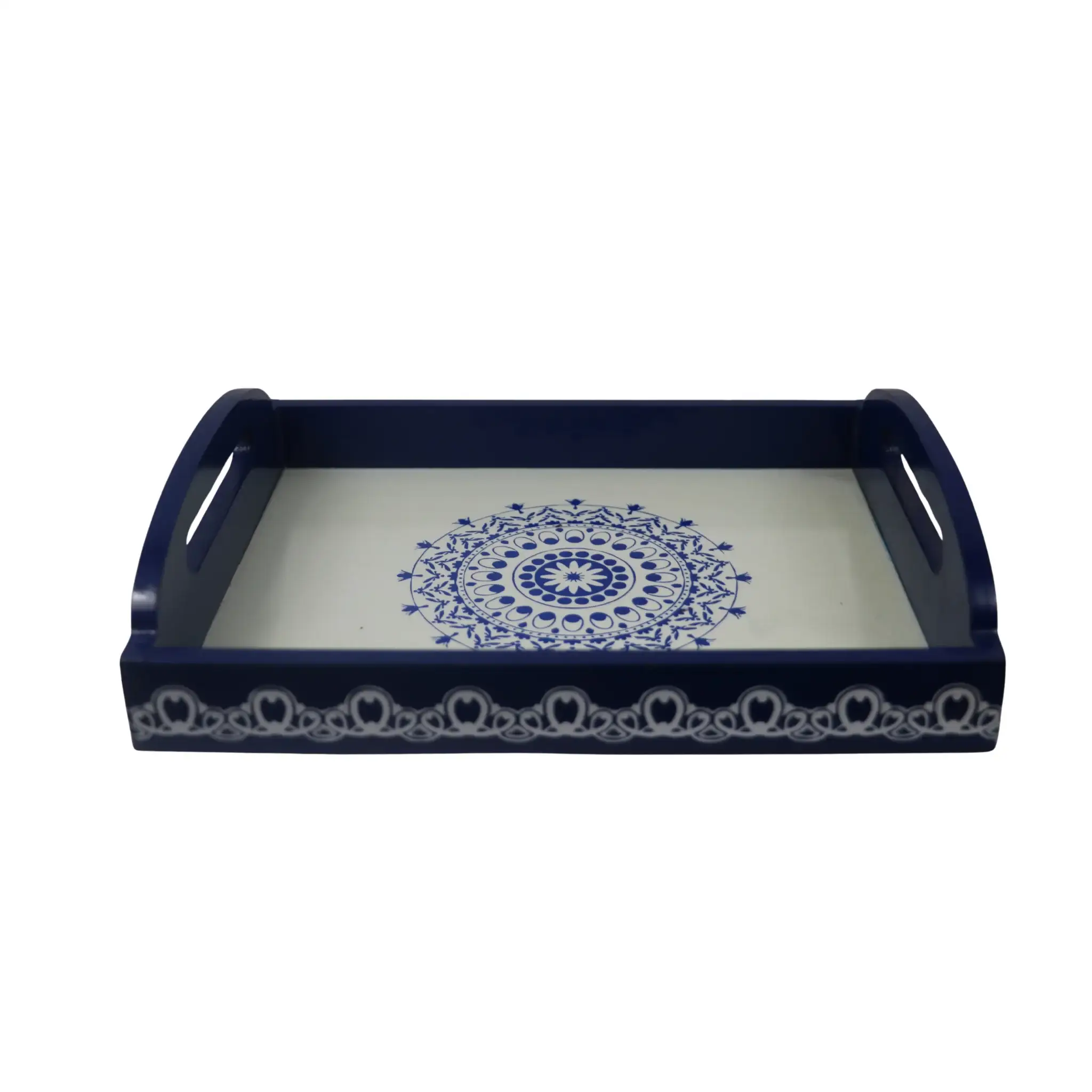 Channapatna Wooden Tray – Handcrafted & Hand-Painted Art - Image 5