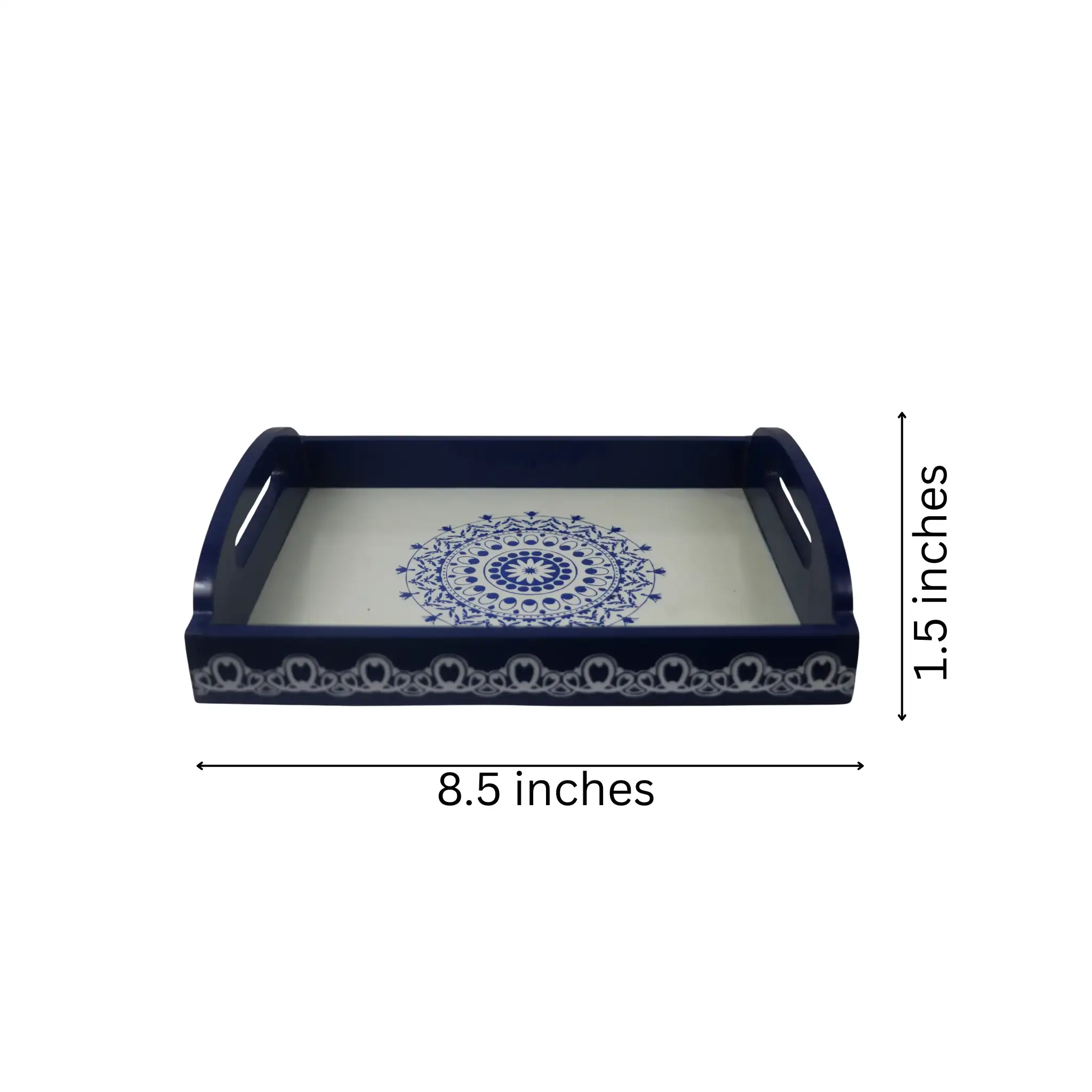 Channapatna Wooden Tray – Handcrafted & Hand-Painted Art - Image 6