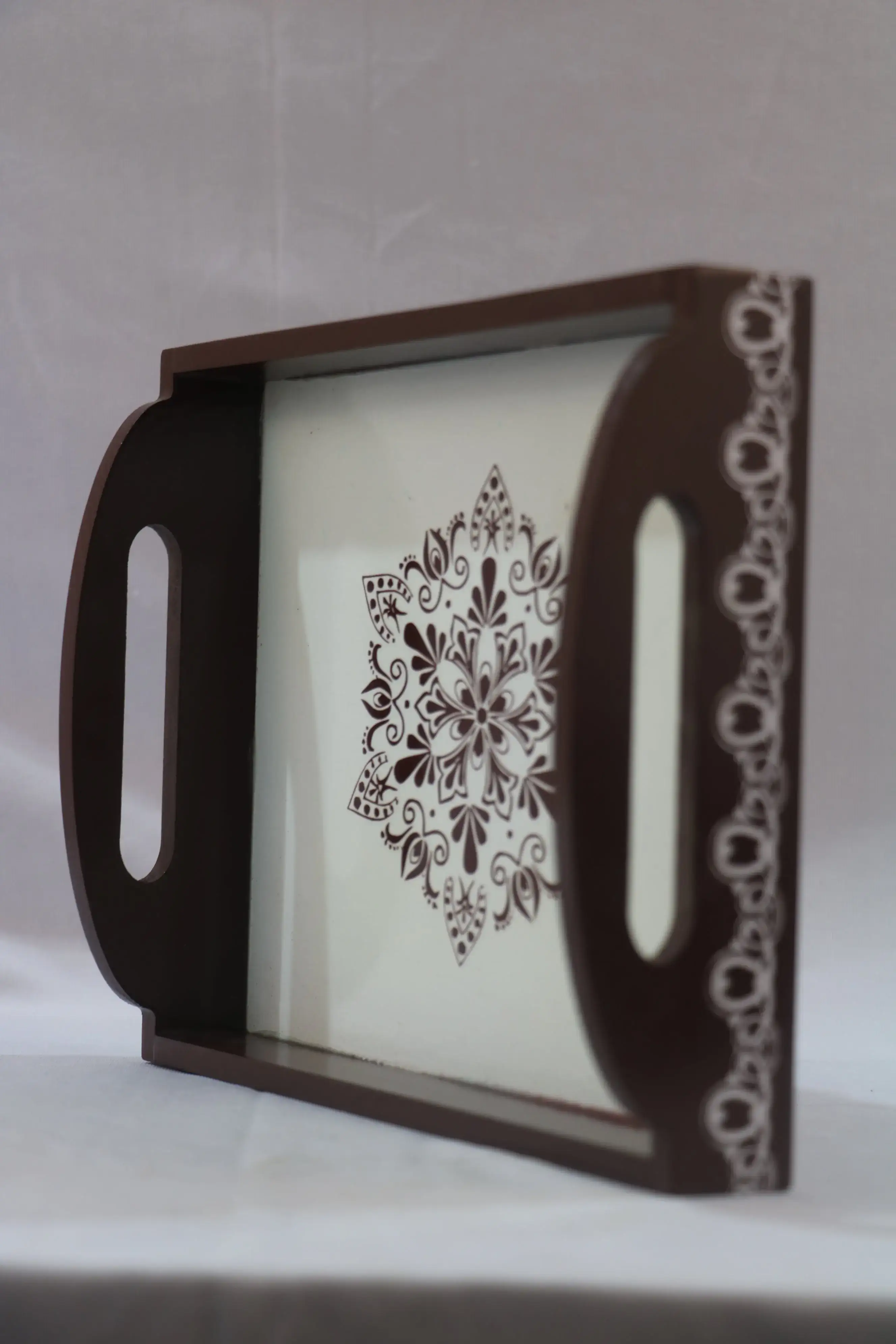 Channapatna Wooden Tray – Handcrafted & Hand-Painted Art - Image 7