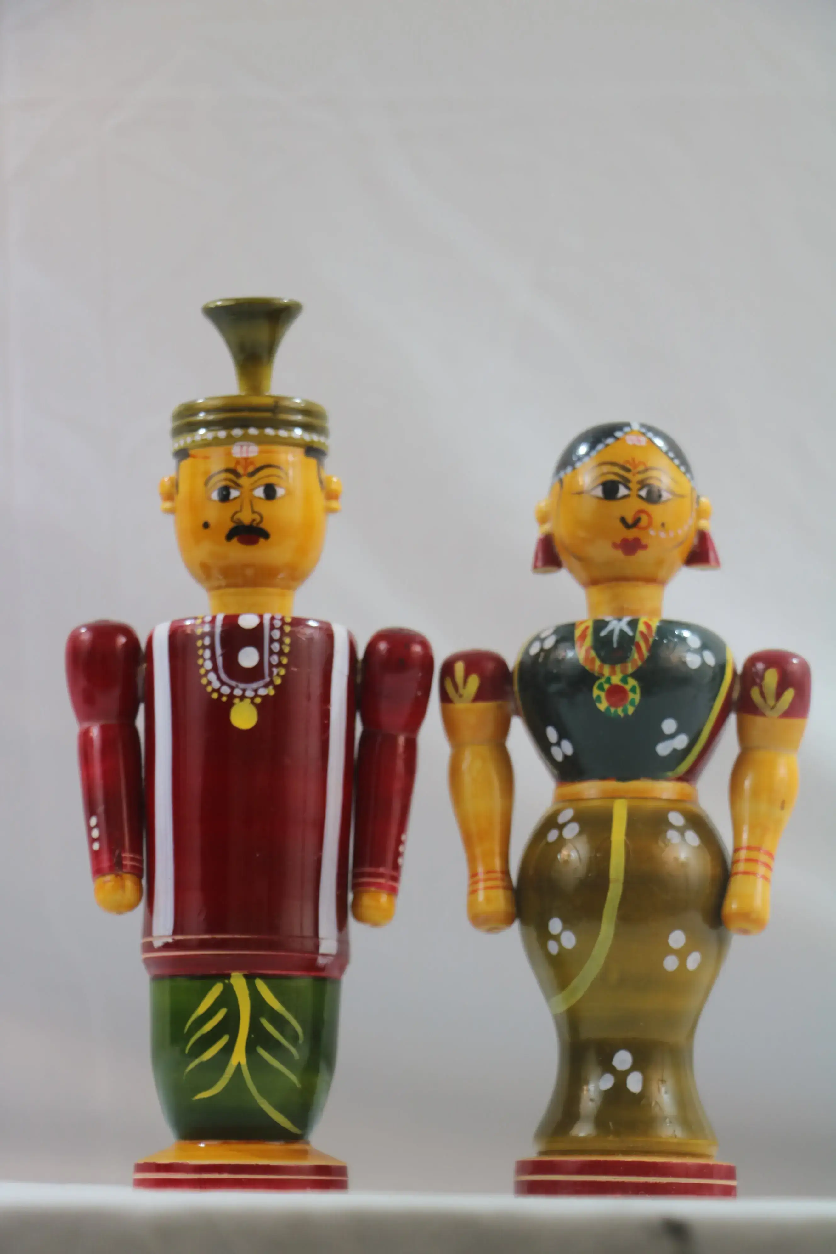 Channapatnam Wooden Marriage Couple Figurine – Traditional Handmade Craft - Image 5