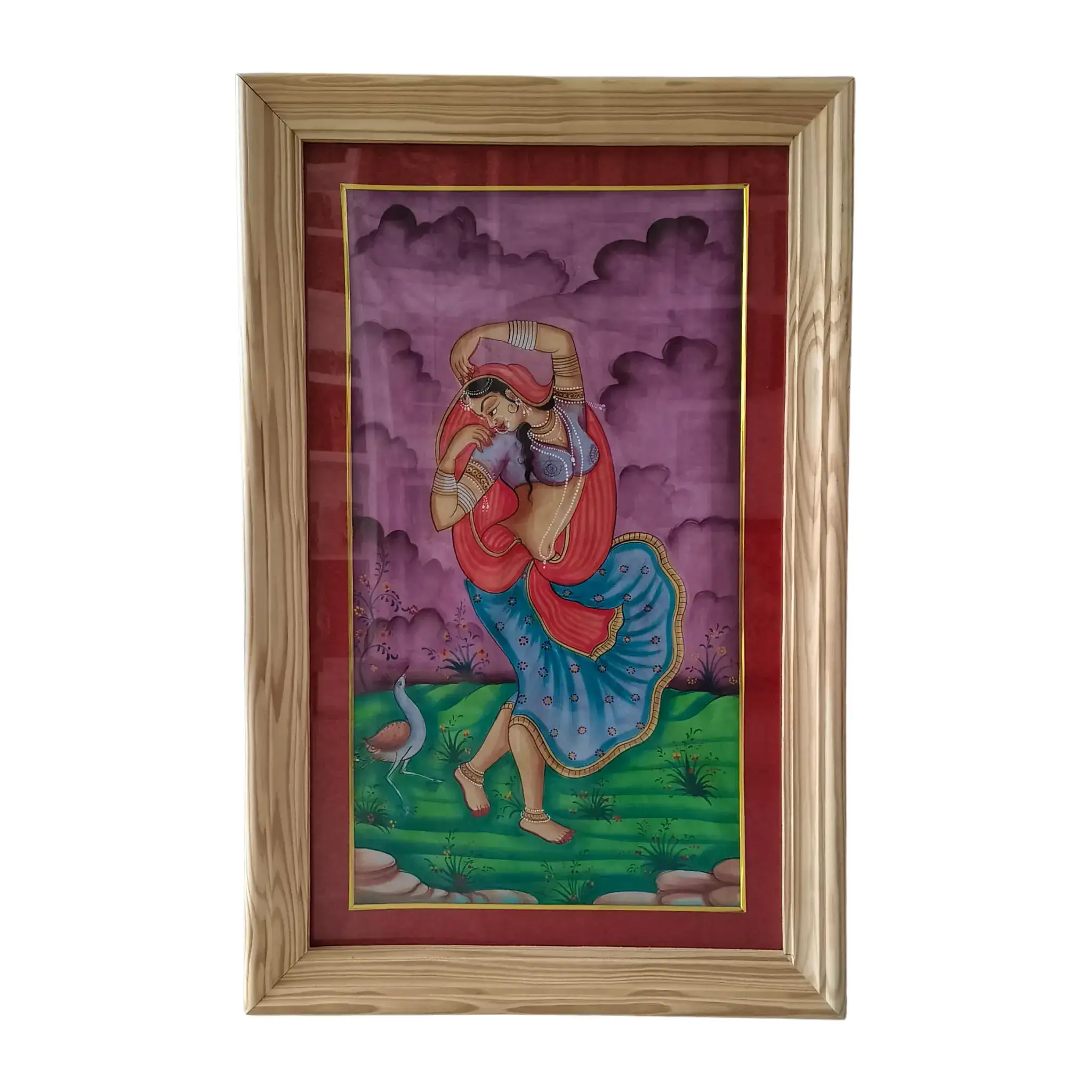 Dancing Gopika Miniature Painting - Image 5