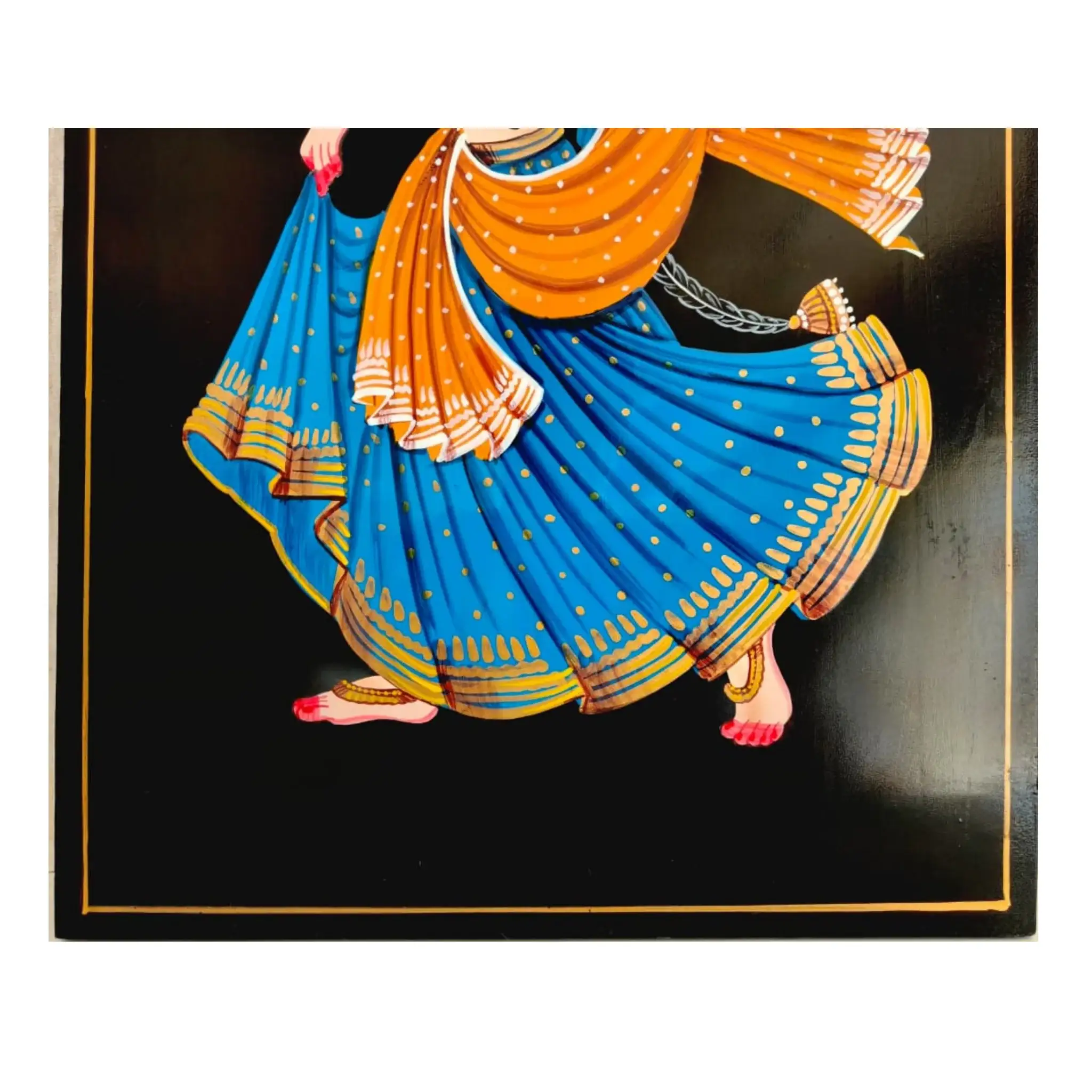 Dancing Lady Artwork – Authentic Nirmal Painting - Image 10