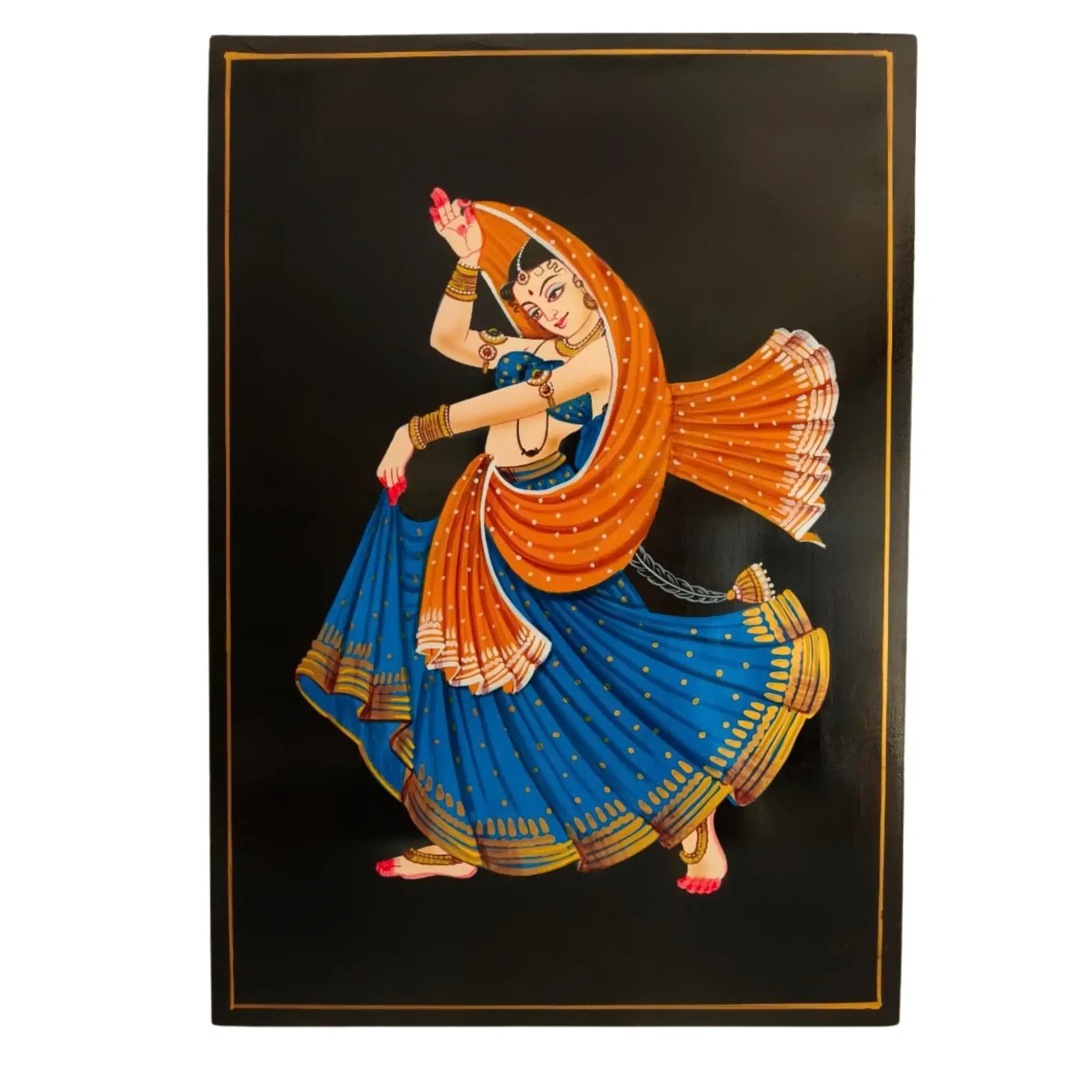 Dancing Lady Artwork – Authentic Nirmal Painting - Image 11