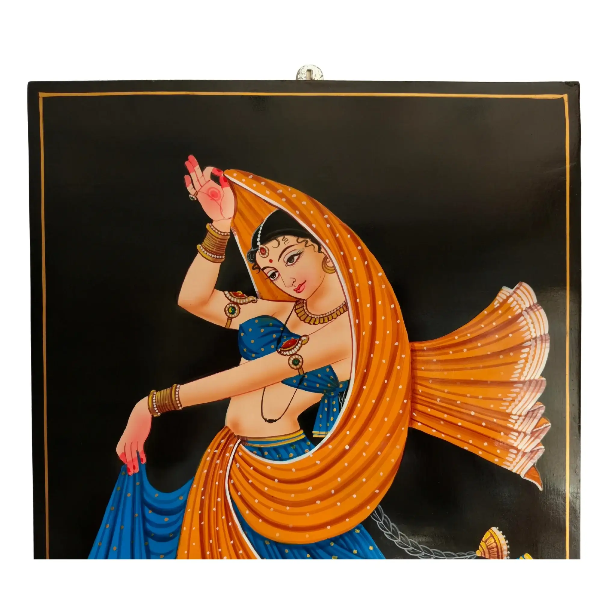 Dancing Lady Artwork – Authentic Nirmal Painting - Image 3