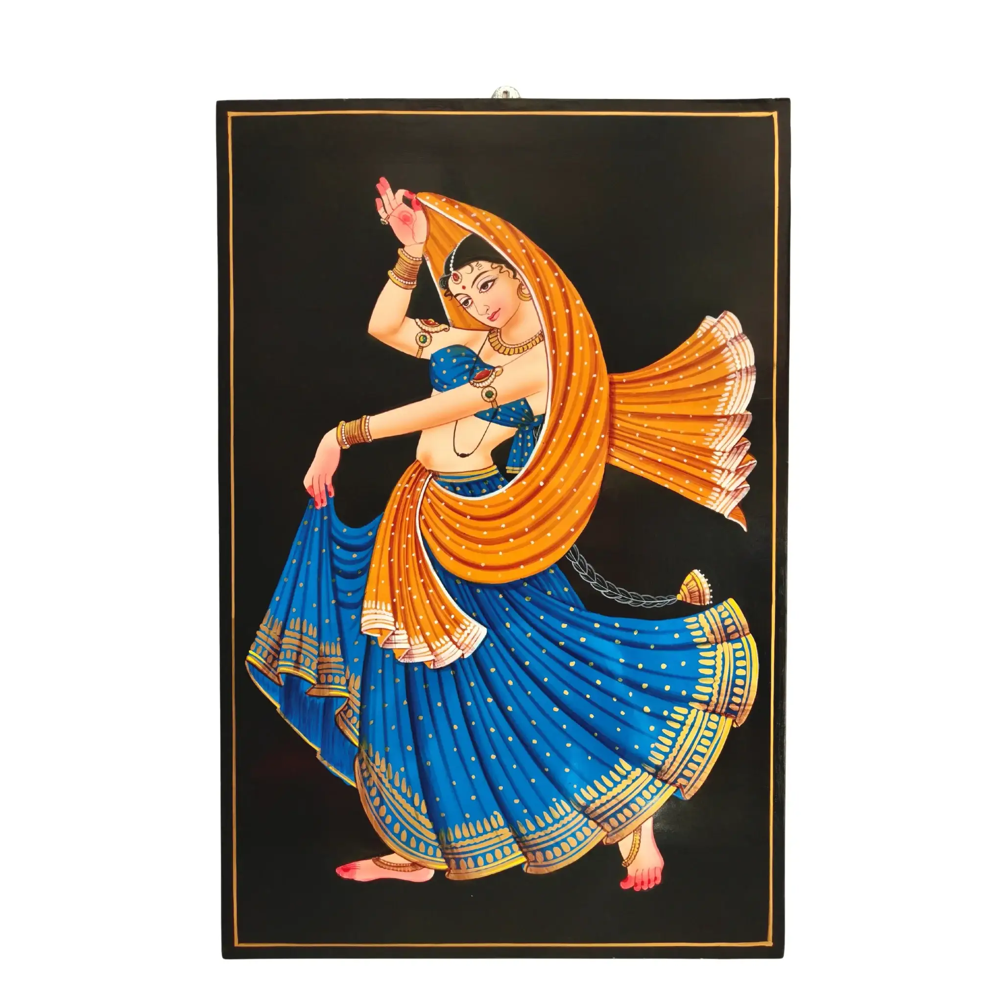 Dancing Lady Artwork – Authentic Nirmal Painting - Image 5