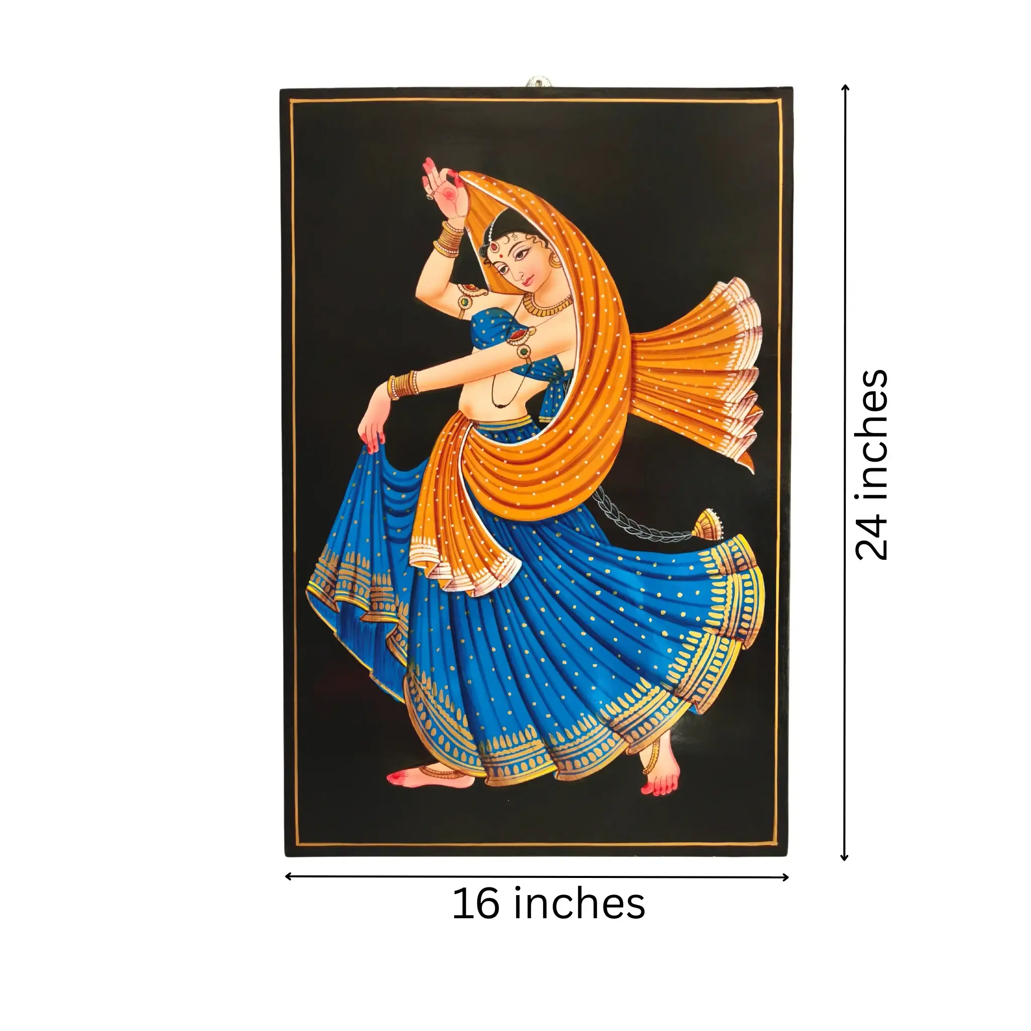 Dancing Lady Artwork – Authentic Nirmal Painting - Image 6