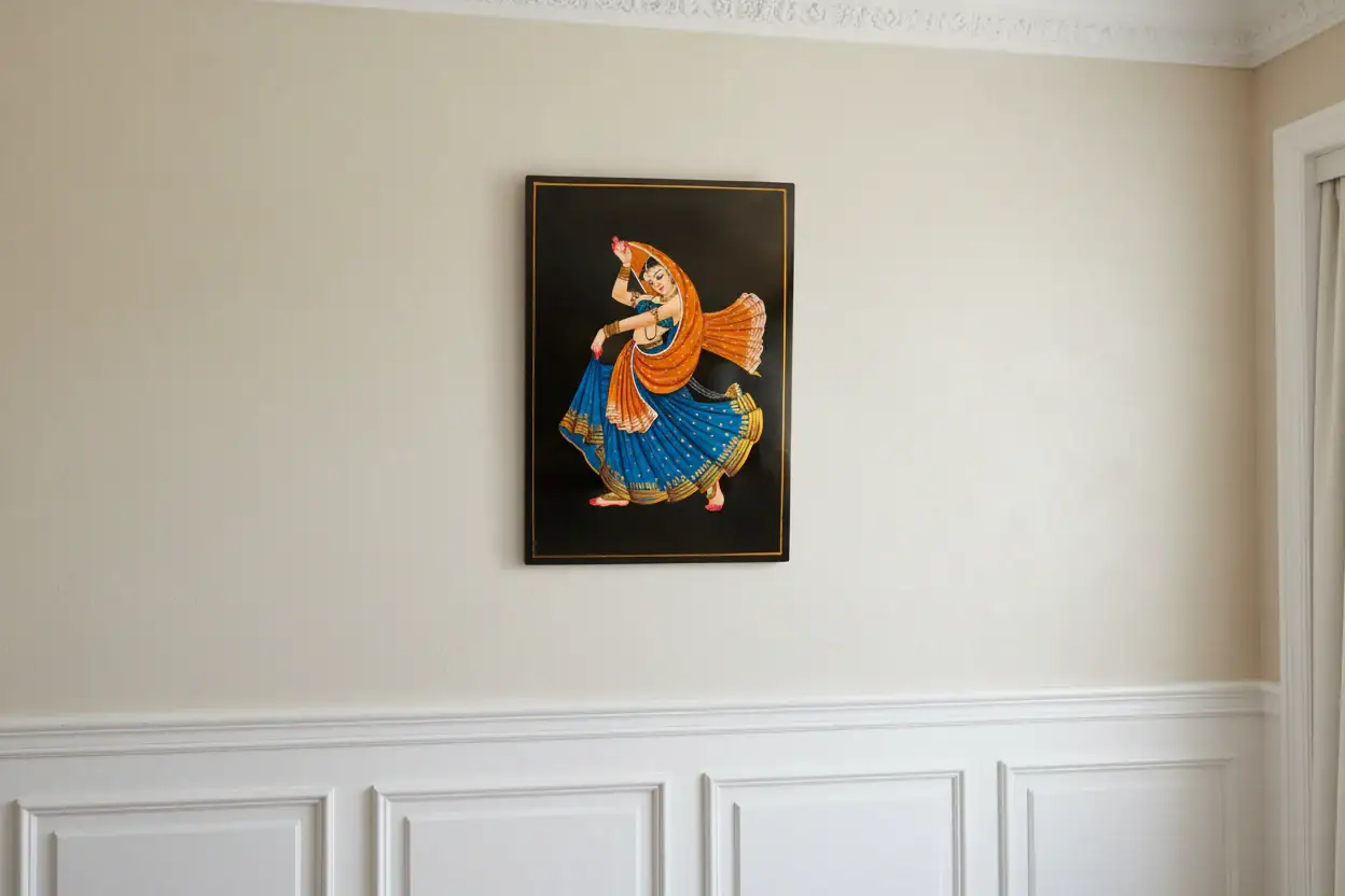 Dancing Lady Artwork – Authentic Nirmal Painting - Image 7