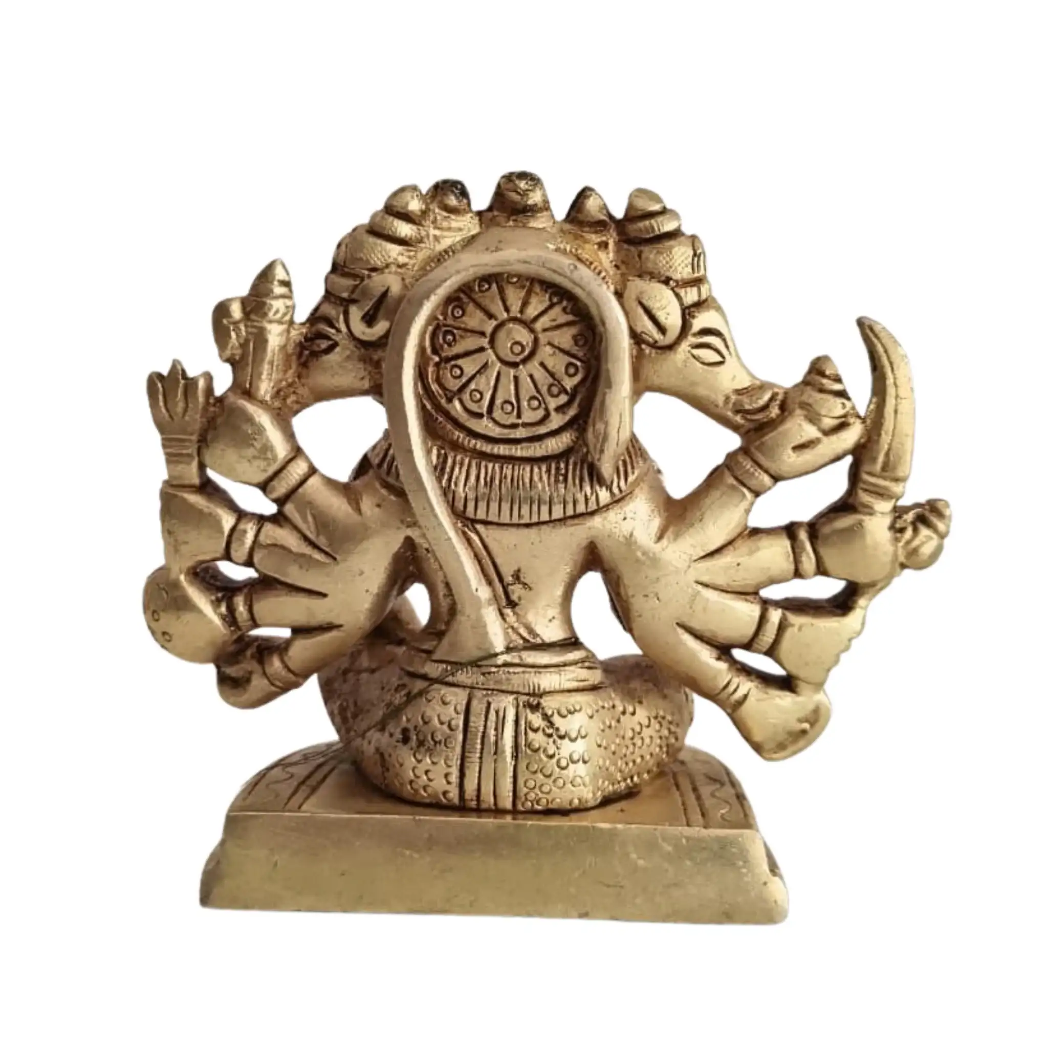 Divine Brass Panchamukha Hanuman – Guardian Energy Idol for Home & Office - Image 4