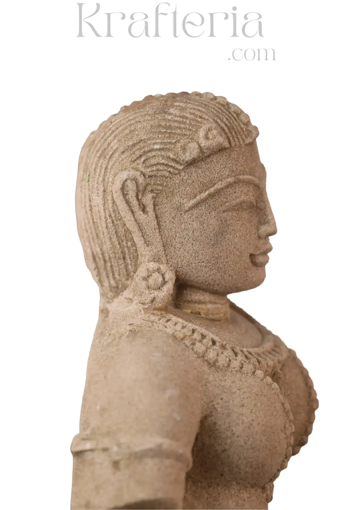 Divine Feminine Sandstone Sculpture - A Symbol of Grace & Beauty - Image 7