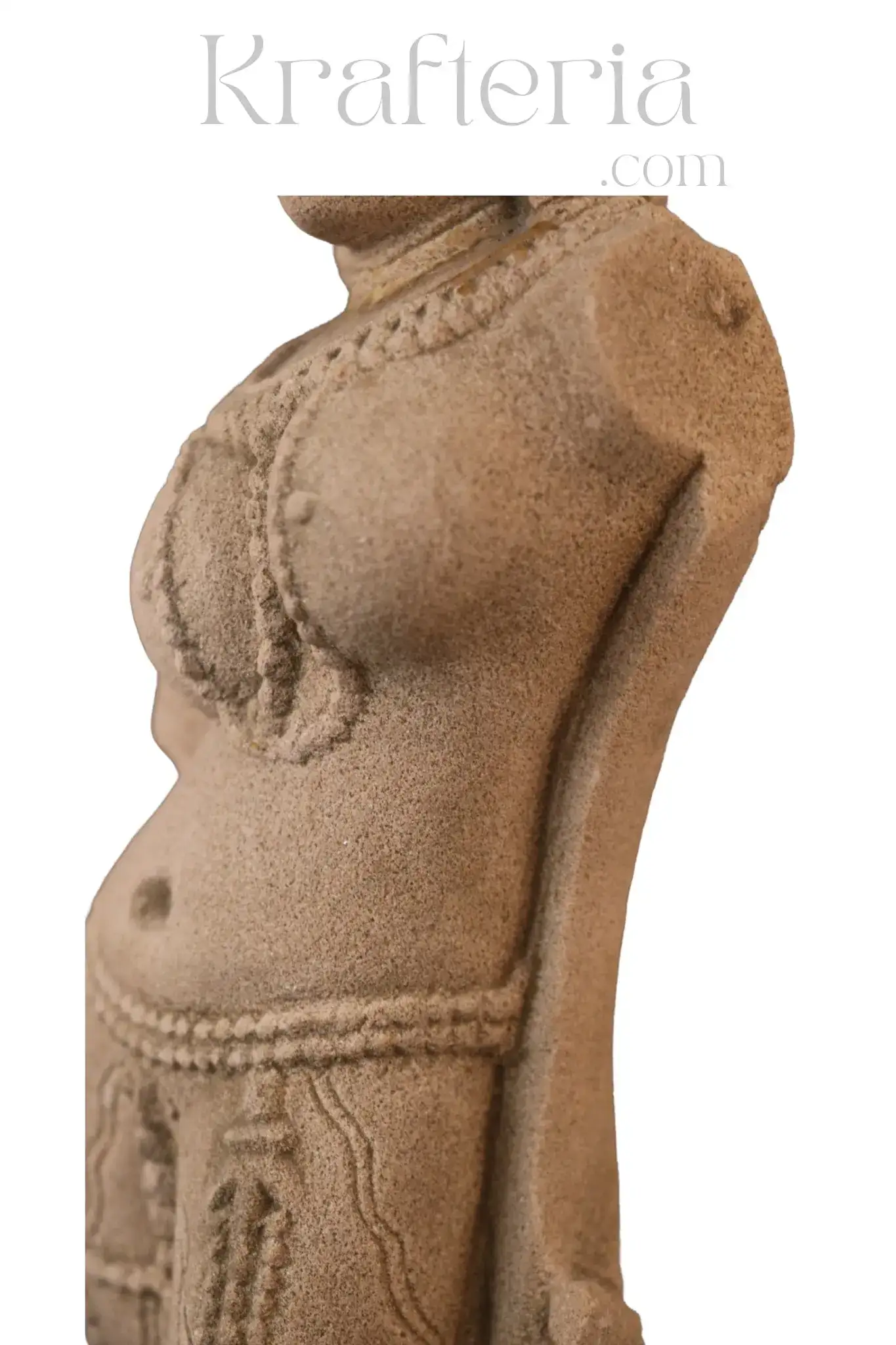 Divine Feminine Sandstone Sculpture - A Symbol of Grace & Beauty - Image 8