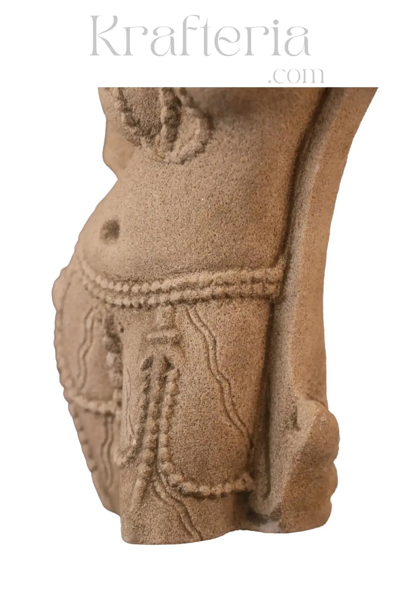 Divine Feminine Sandstone Sculpture - A Symbol of Grace & Beauty - Image 9