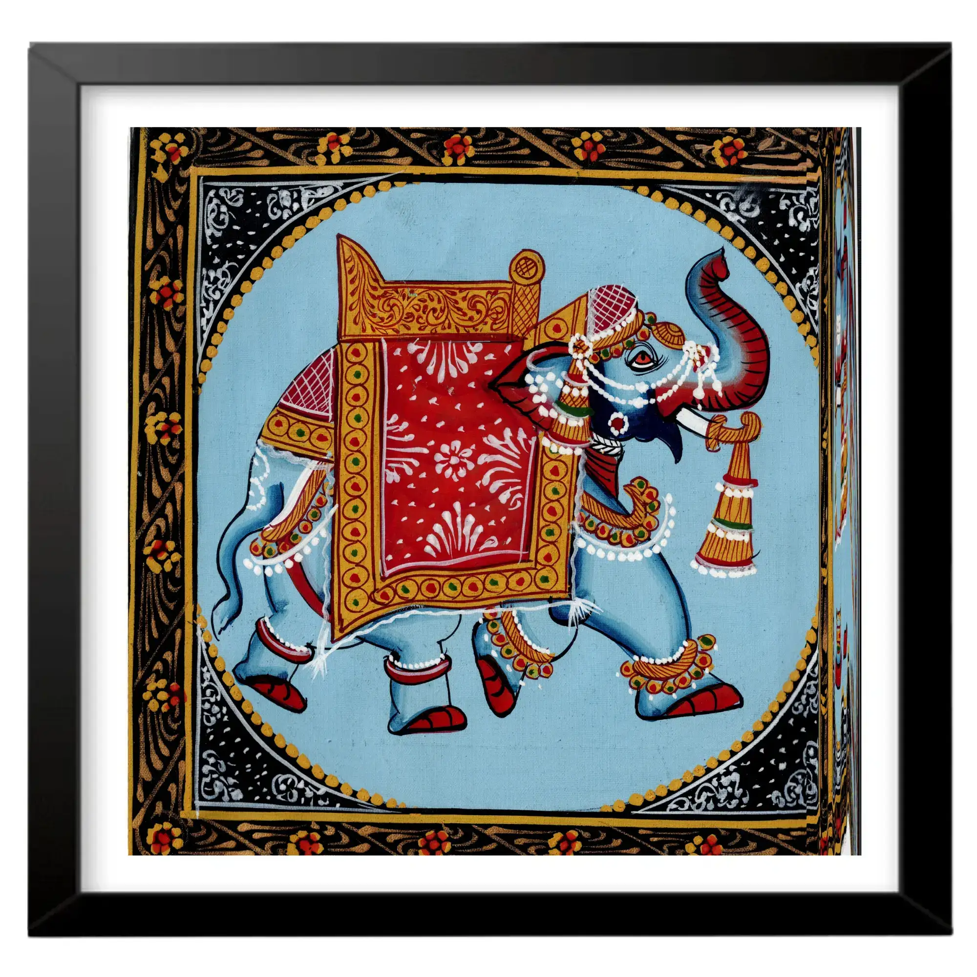 The Ceremonial Elephant of the Kings Miniature Painting - Image 2