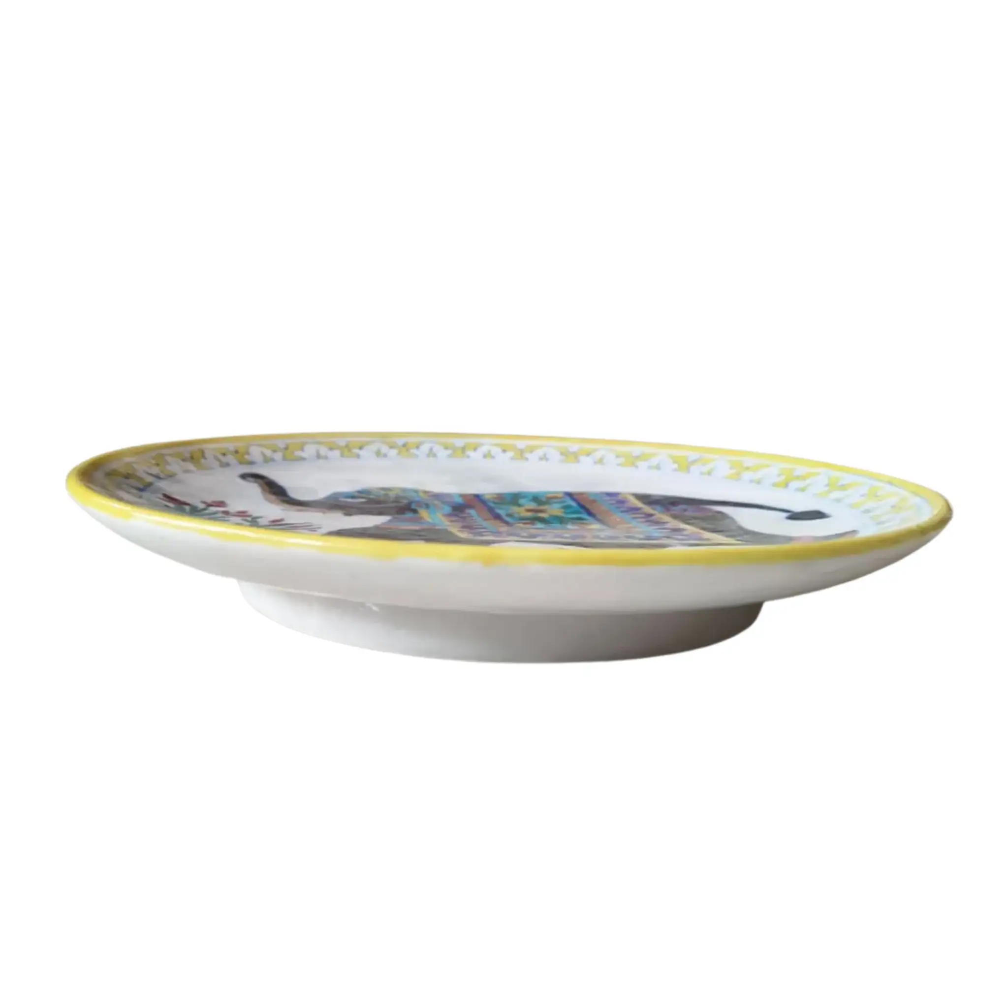 Hand-Painted Indian Elephant Wall Decorative Plate - Image 3