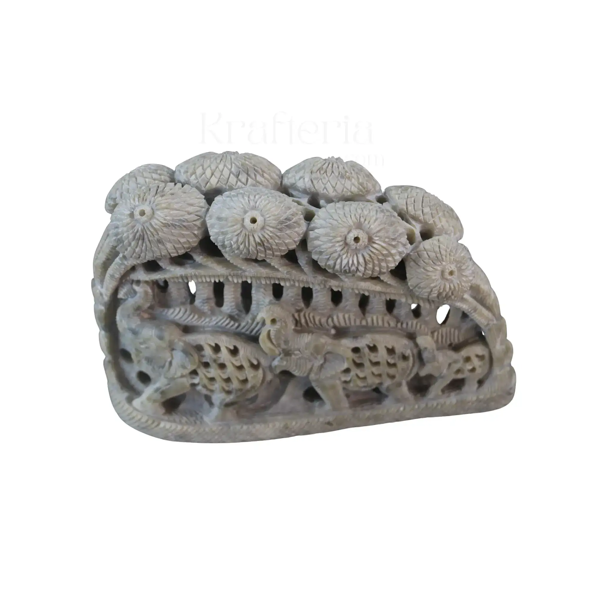 Inlay Jungle Scene – Elephants Tree Nature Décor - Image 7